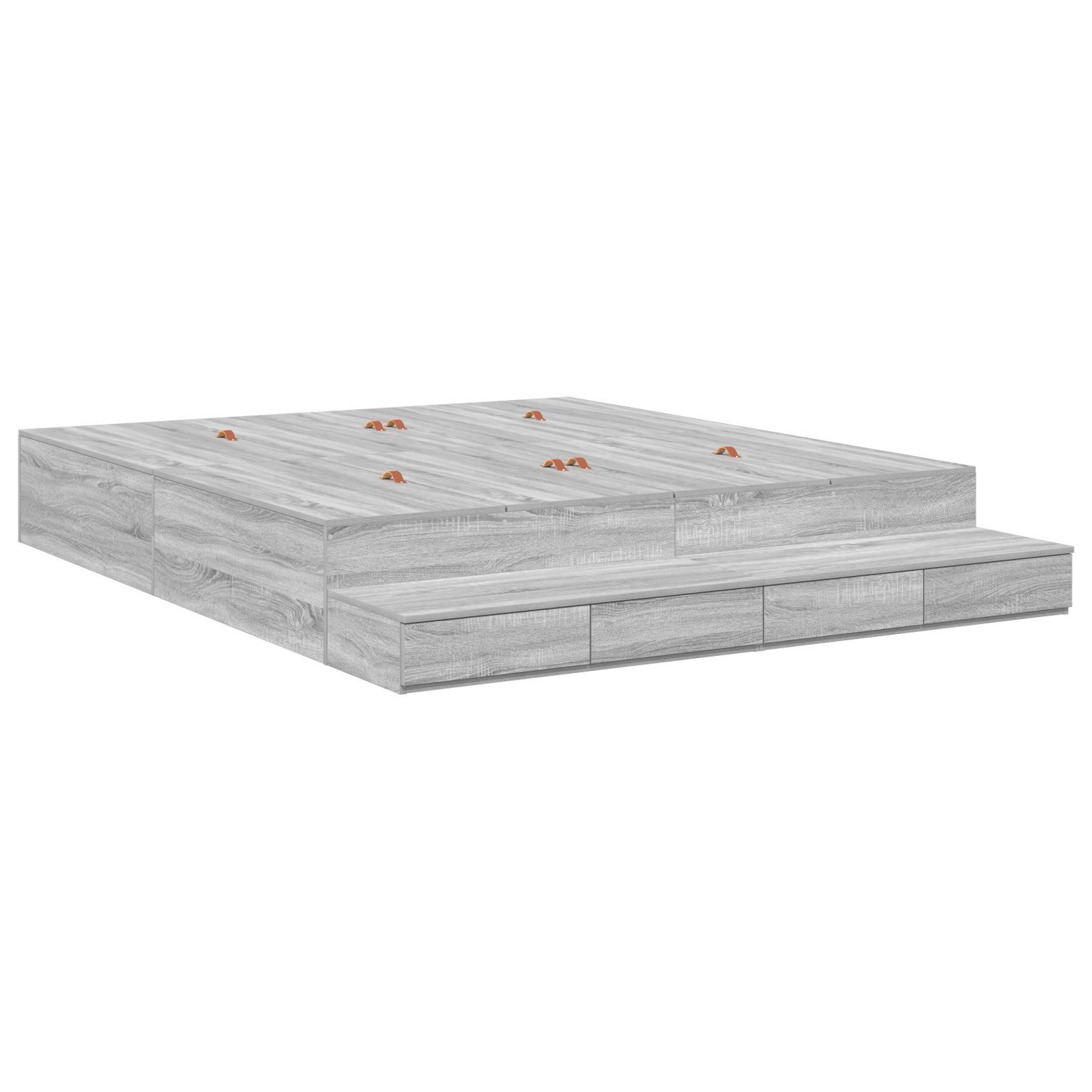 vidaXL Bett Storage Bed Frame Grau günstig online kaufen