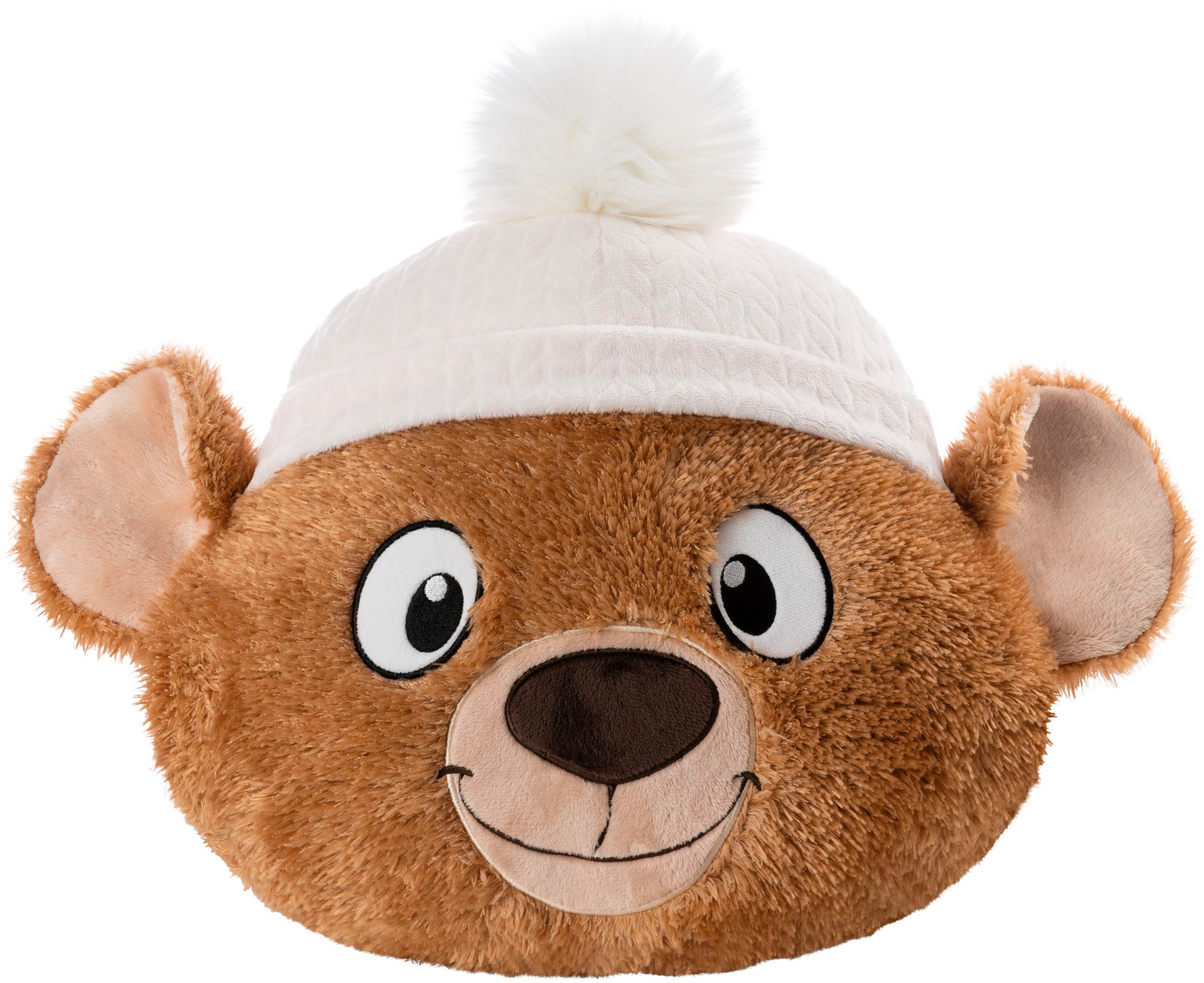 Nici Kuscheltier Winter, Muff Bär Capiccino 32x34cm