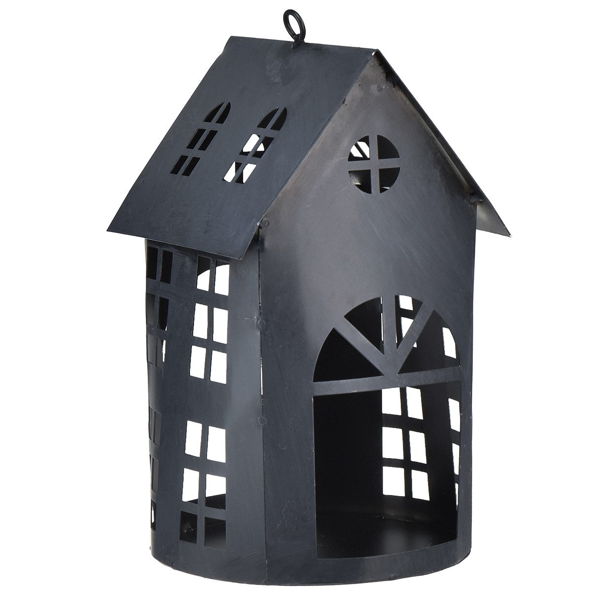 Nistkasten Metall Vogelhaus im Antik-Look, Vintage Grau, Dekoratives