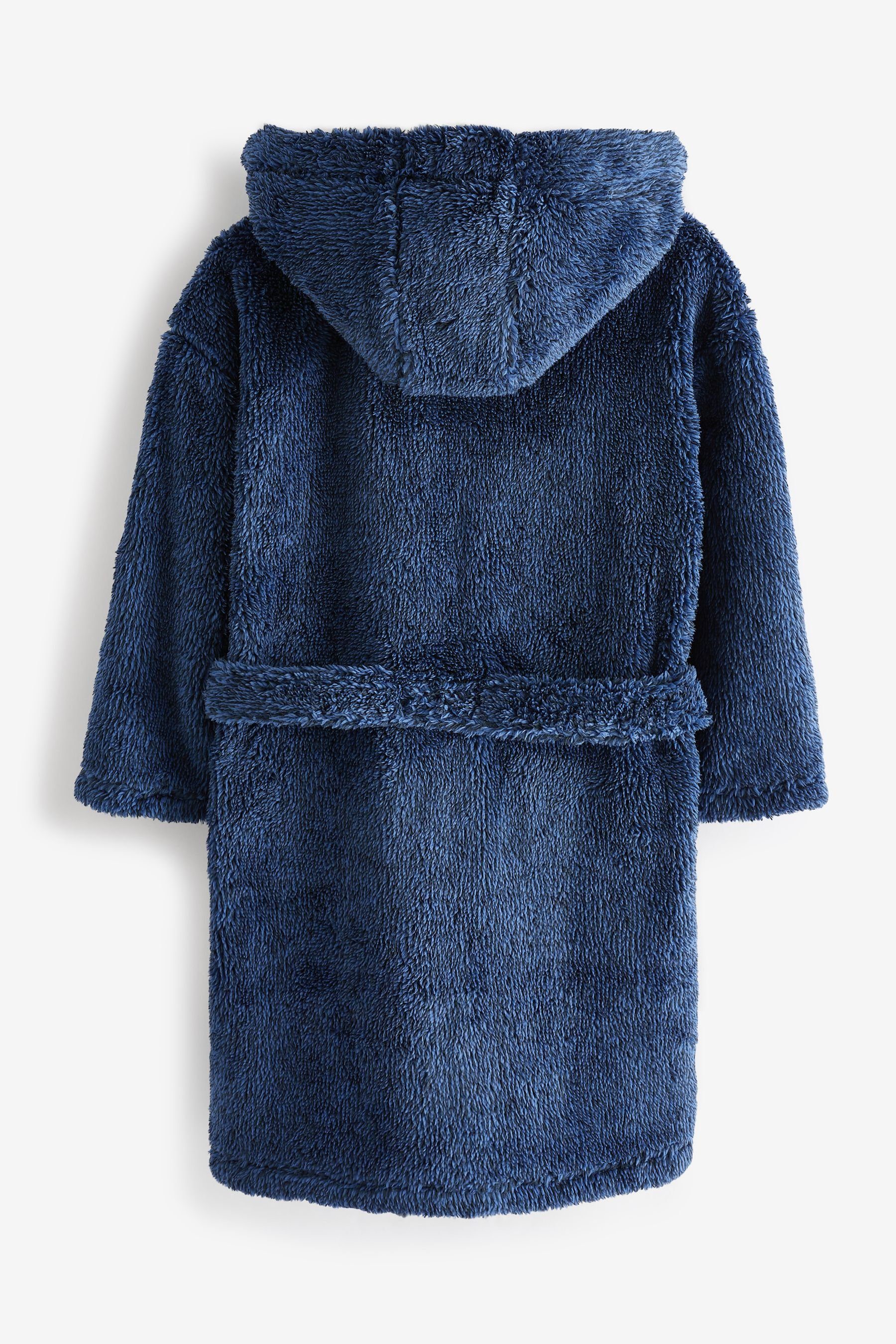 Fleece-Morgenmantel, Navy Blue Kinderbademantel Weicher Polyester Next