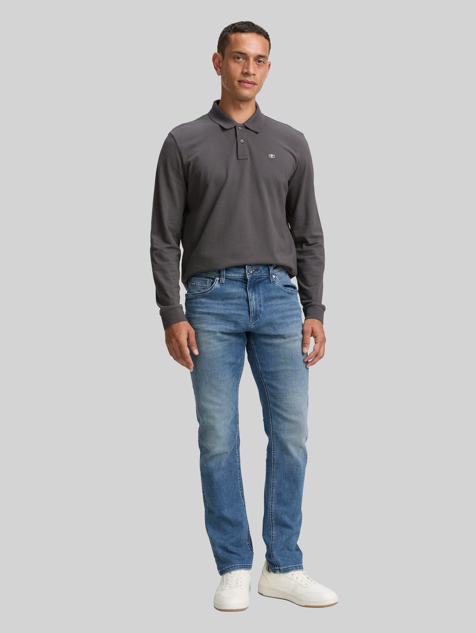 TOM TAILOR Langarm-Poloshirt Poloshirts Langarm Piqué Poloshirt – Bild 5 von 5