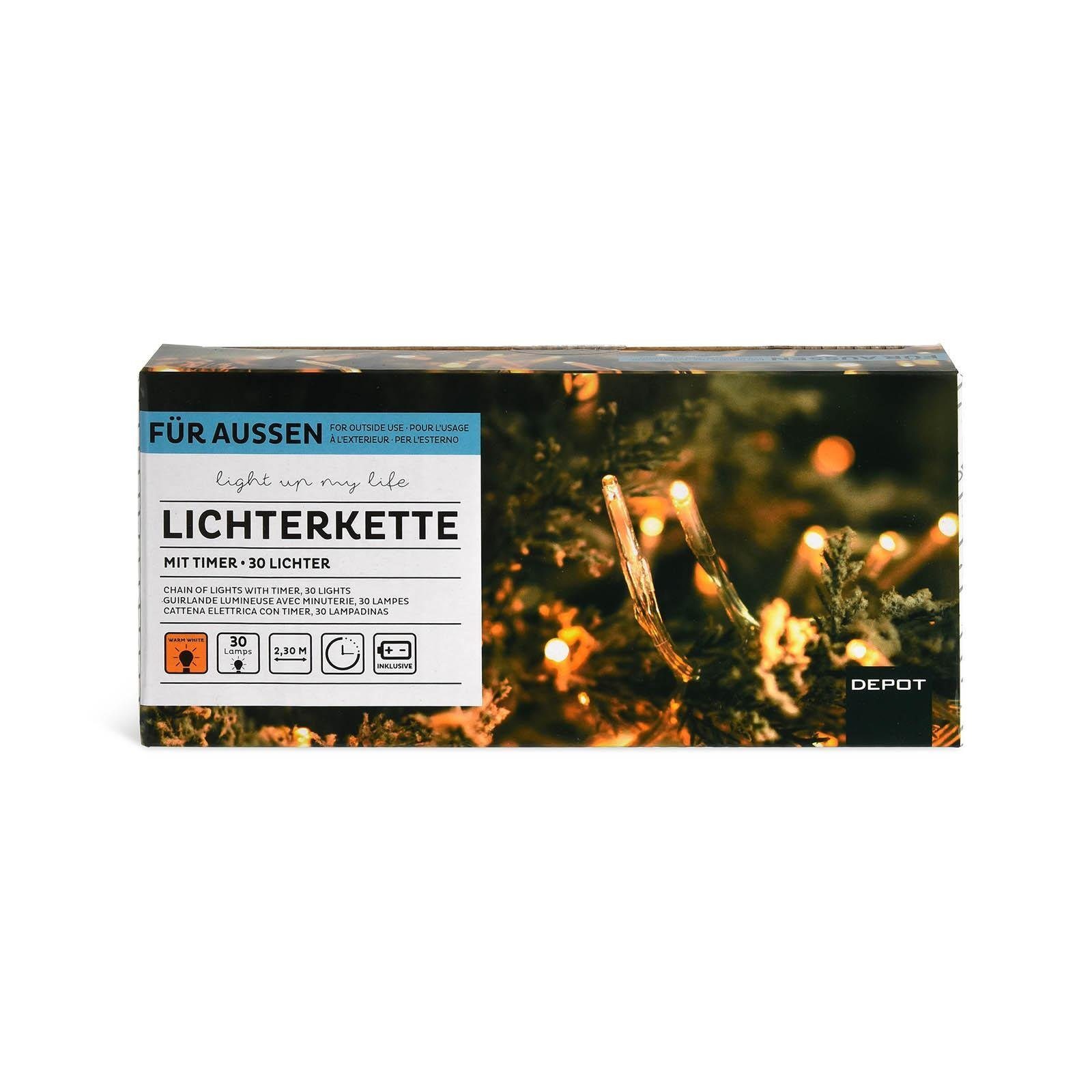 Depot LED-Lichterkette »Outdoor-LED-Lichterkette Lara«, aus Kunststoff, L  200 Zentimeter online kaufen | OTTO