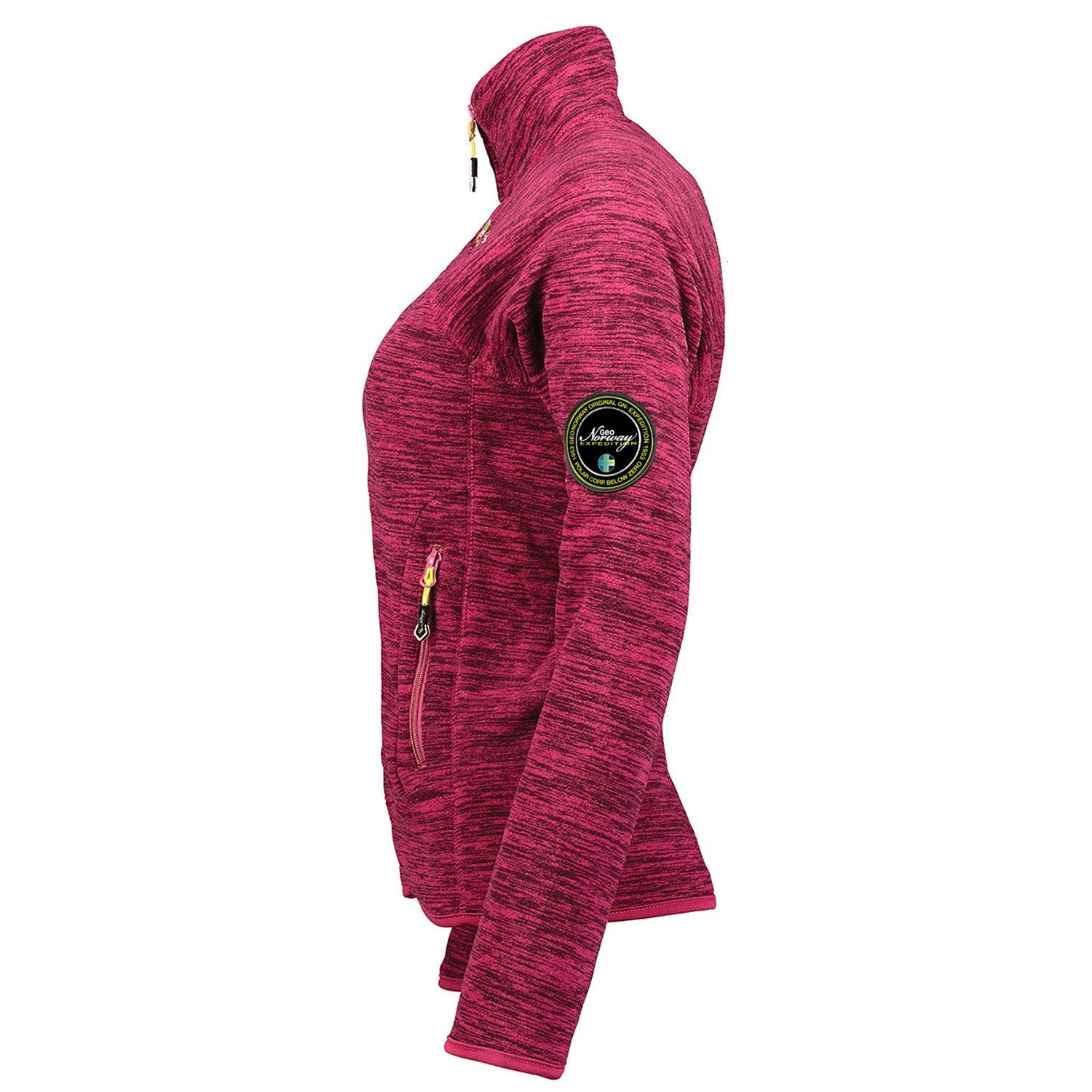 Norway G-TARELLA Pink und Geographical - Fleecejacke flauschig tragen, Damen zu leicht warm