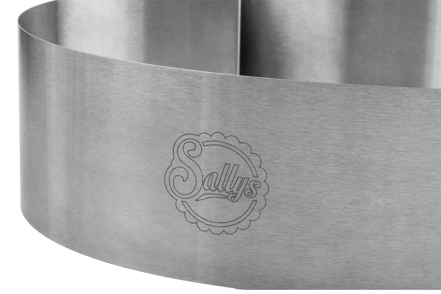 Sallys Herzkuchenform Sallys Herzbackform aus Edelstahl 28 cm, gleichmäßiges Aufgehen, Edelstahl und rostfrei
