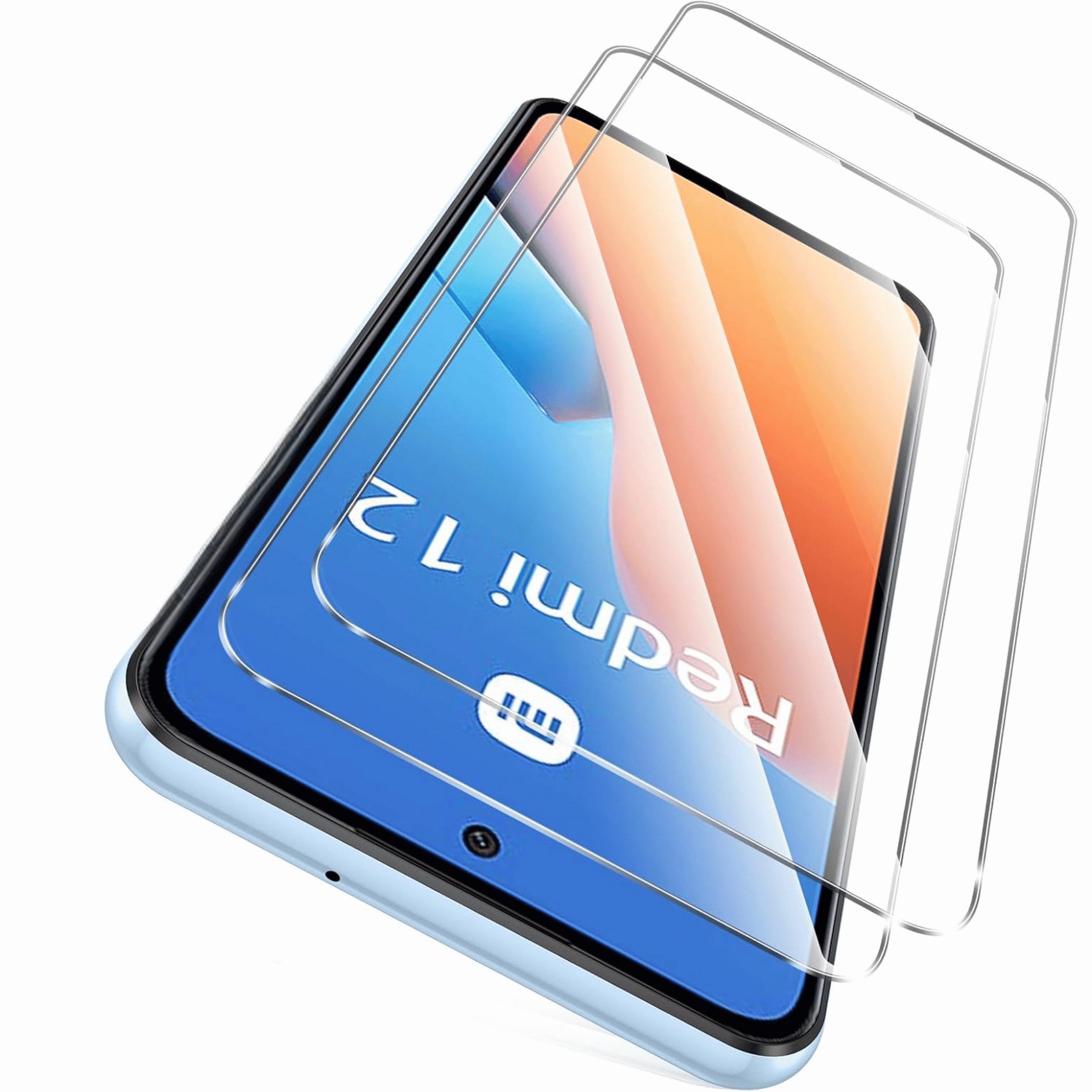 SmartUP Displayschutzglas für Xiaomi Redmi 12 5G / 4G Panzerfolie Display Full Screen 9H für Xiaomi Redmi 12 5G / 4G, kompletter Rundumschutz