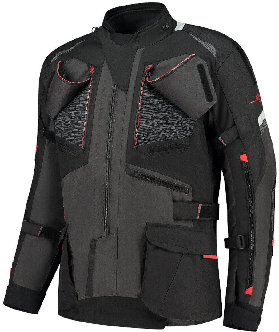 Rusty Stitches Motorradjacke Cliff Wasserdichte Motorrad Textiljacke