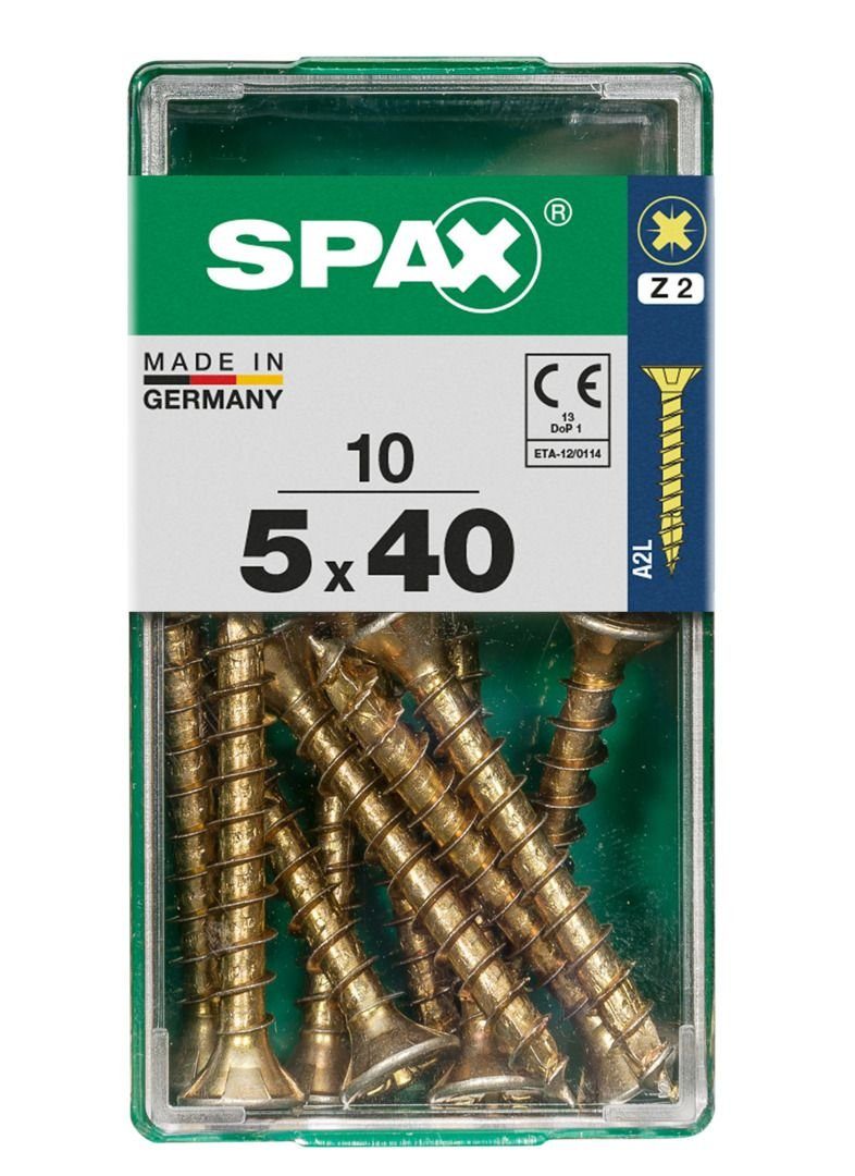 SPAX Holzbauschraube Spax Universalschrauben 5.0 x 40 mm PZ 2 - 10 Stk.
