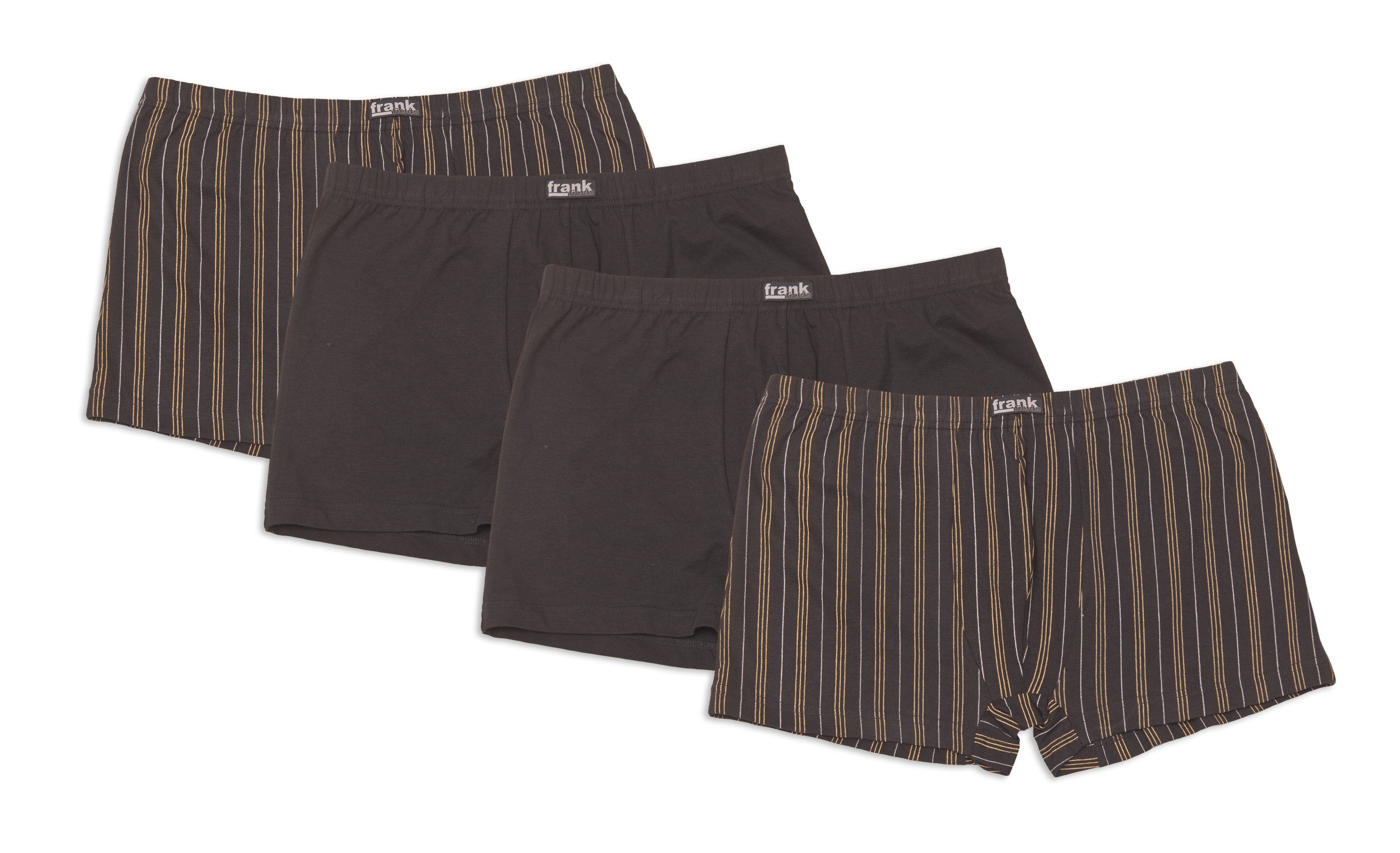 FrankFields Retro Pants (4-St) Herren Retro-Pants aus Baumwolljersey, Pants für Männer, Shorts Herren, 4er Pack von Größe 5/M bis14/6XL