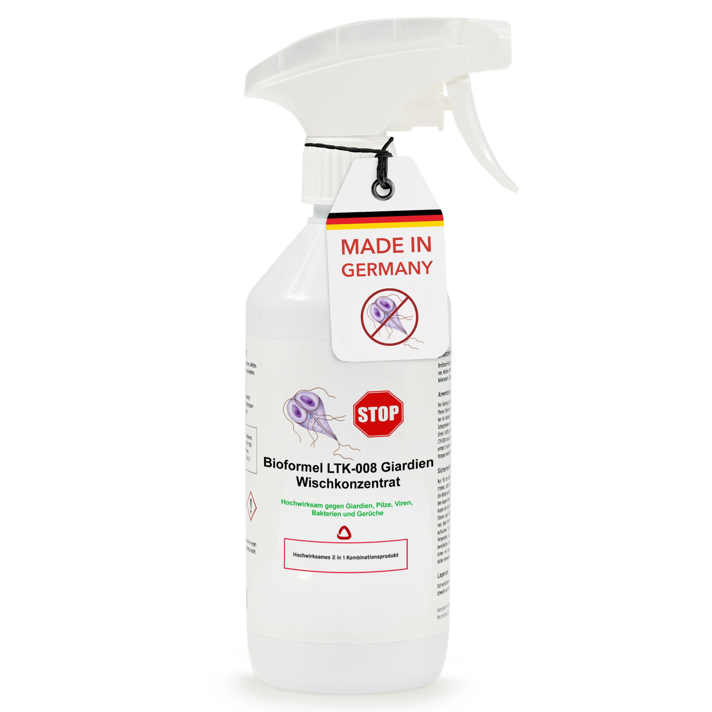 LTK-008 Biodelta Giardien Wischkonzentrat N Oberflächen-Desinfektionsmittel (Flasche und Kanister 1 L)