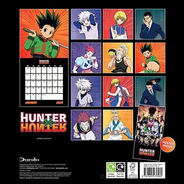 Danilo Wandkalender Hunter X Hunter Kalender 2024 inkl. Miniposter