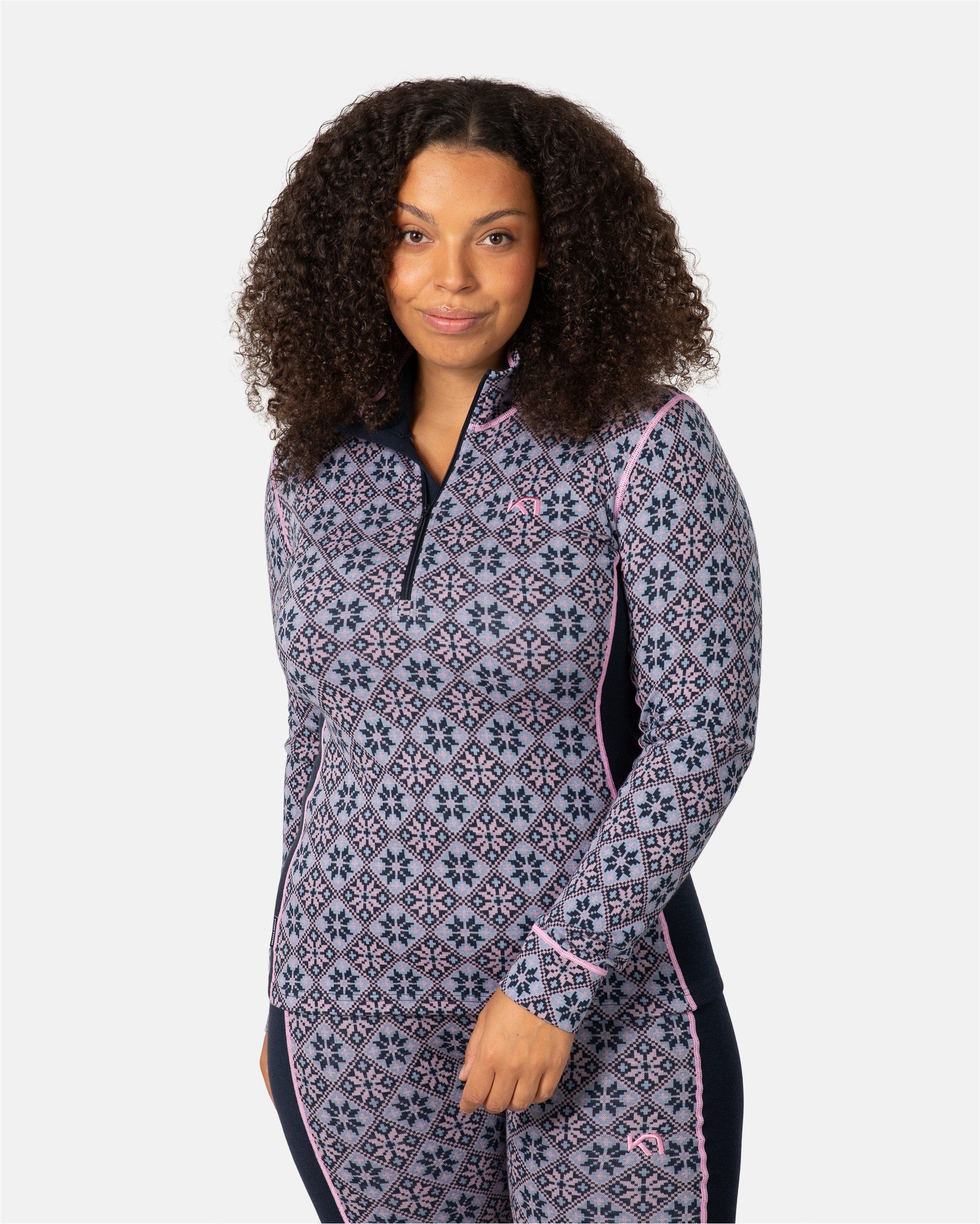 Kari Traa Funktionsshirt Rose mit tollem Norweger-Muster