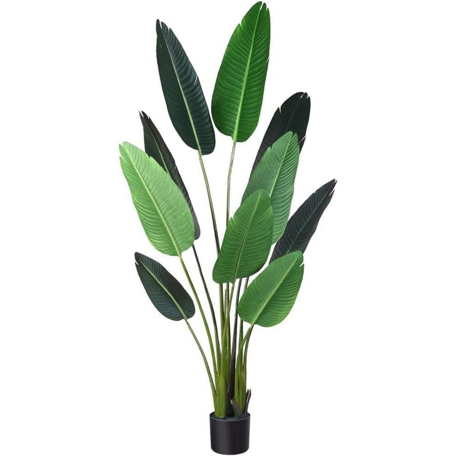 Kunstpalme Paradiesvogel Baumpflanze künstliche Topfhöhe 160cm 1 160 cm, LuxusKollektion, Höhe 152.4 cm