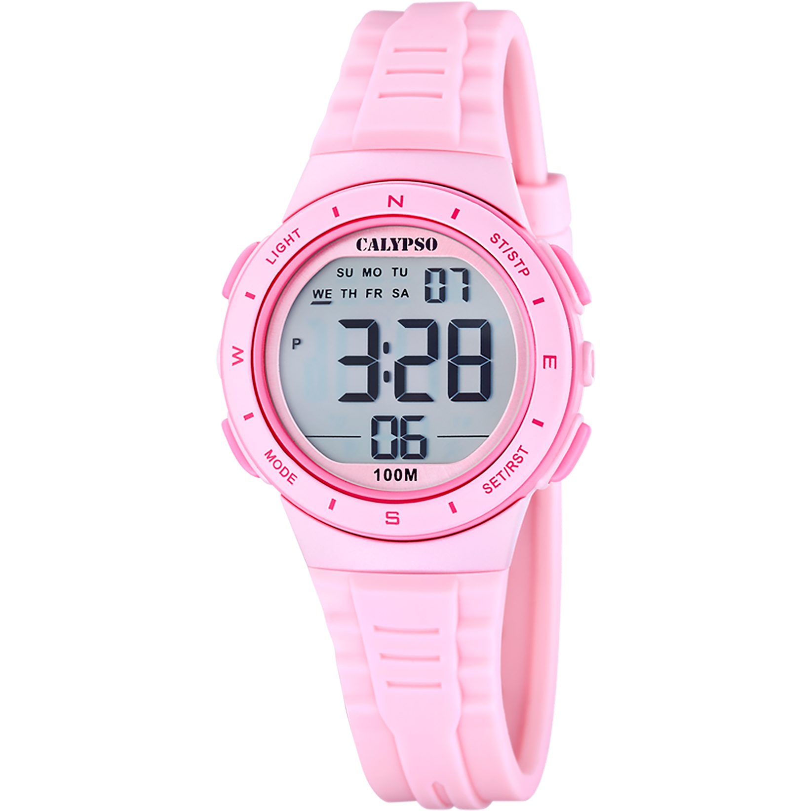 CALYPSO WATCHES Chronograph Junior Collection K5885_1, Quarzuhr, Armbanduhr, Silikonarmband, digital, Tag, Wochentag, Monat