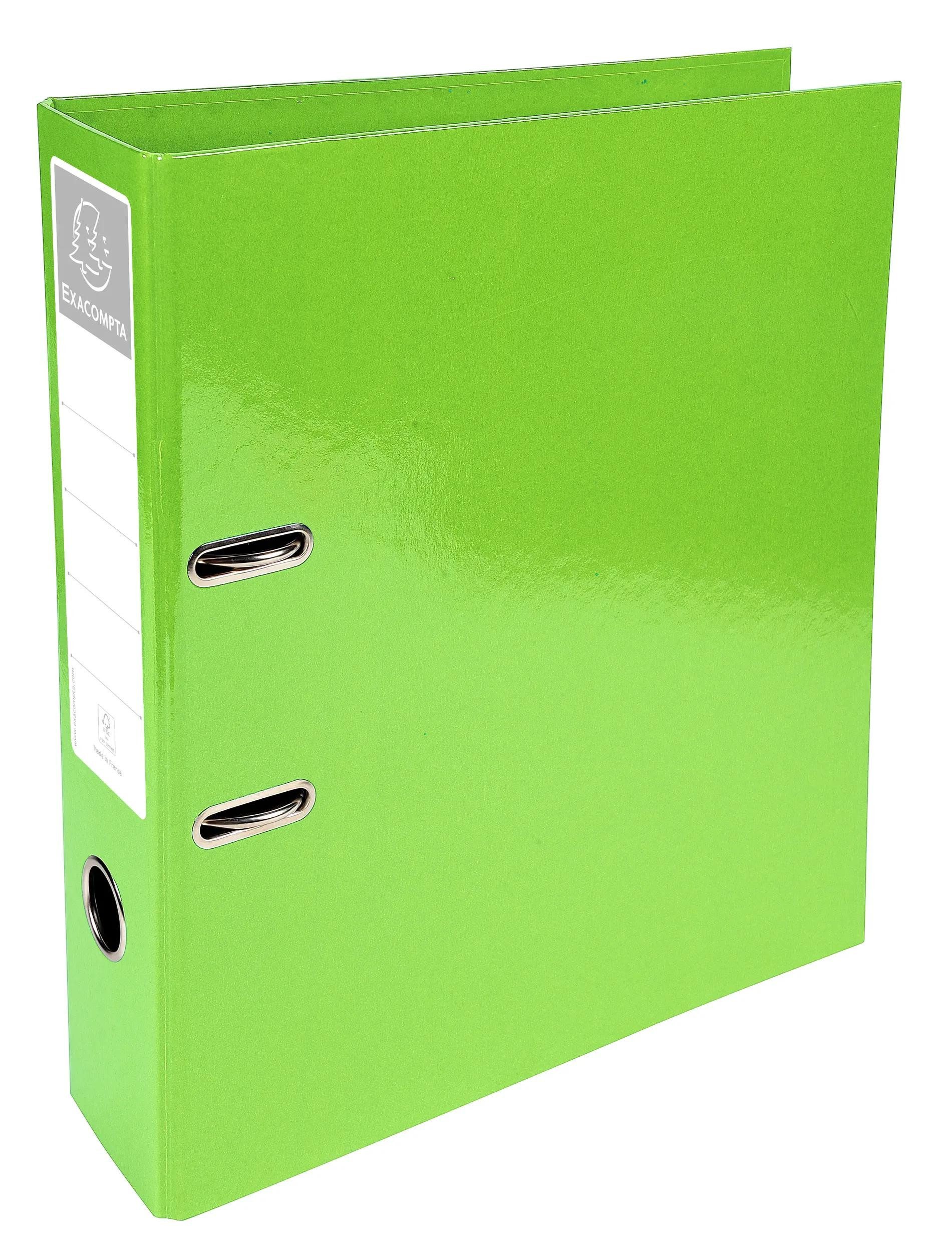 EXACOMPTA Aktenordner 10x Ordner Prem'Touch A4, Rückenbreite 70mm, Iderama, Anisgrün, 53623E, Ordner Papier Kollektion