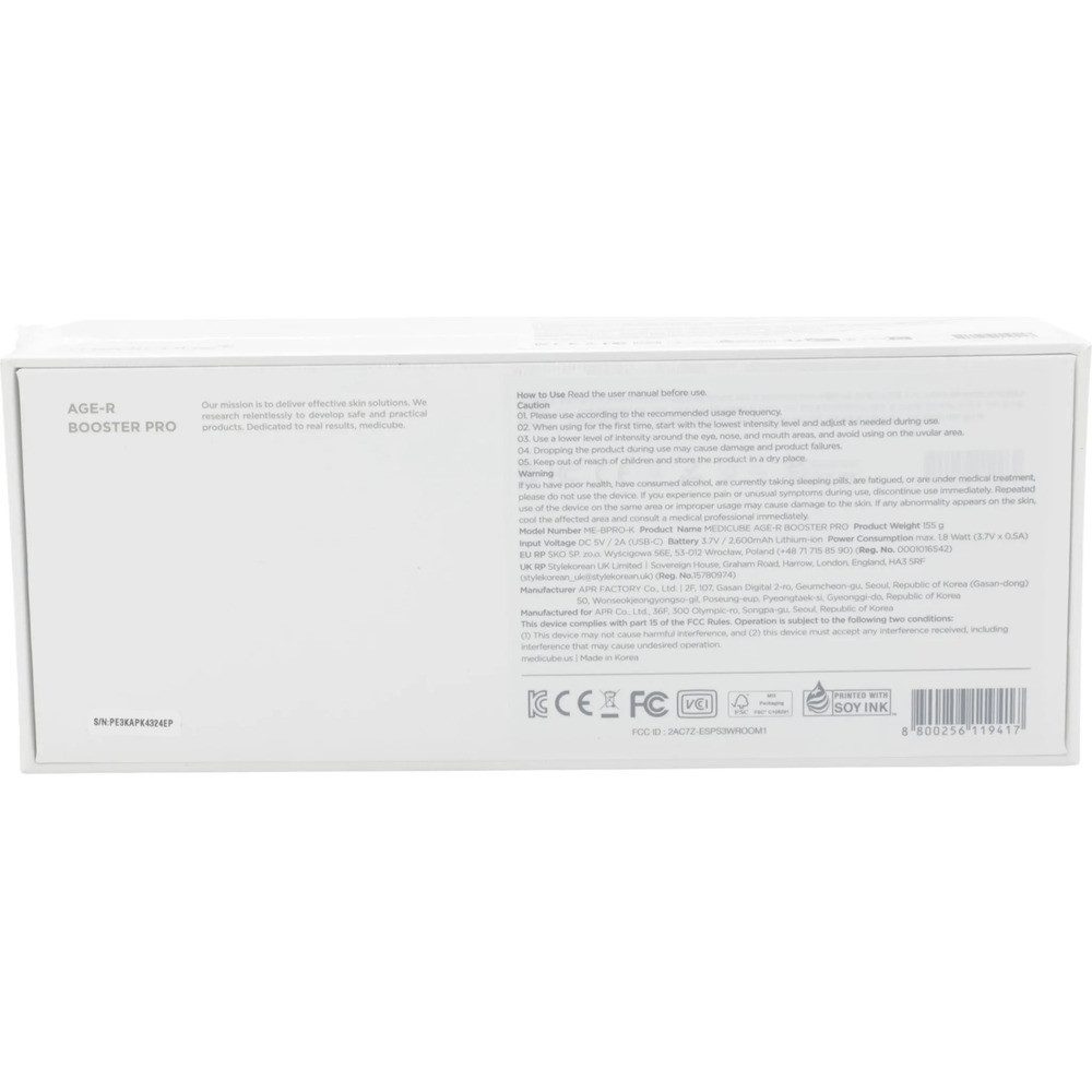 Medicube Gesichtspflege-Set AGE-R Booster Pro, Handliches Geräteformat für die tägliche Anwendung