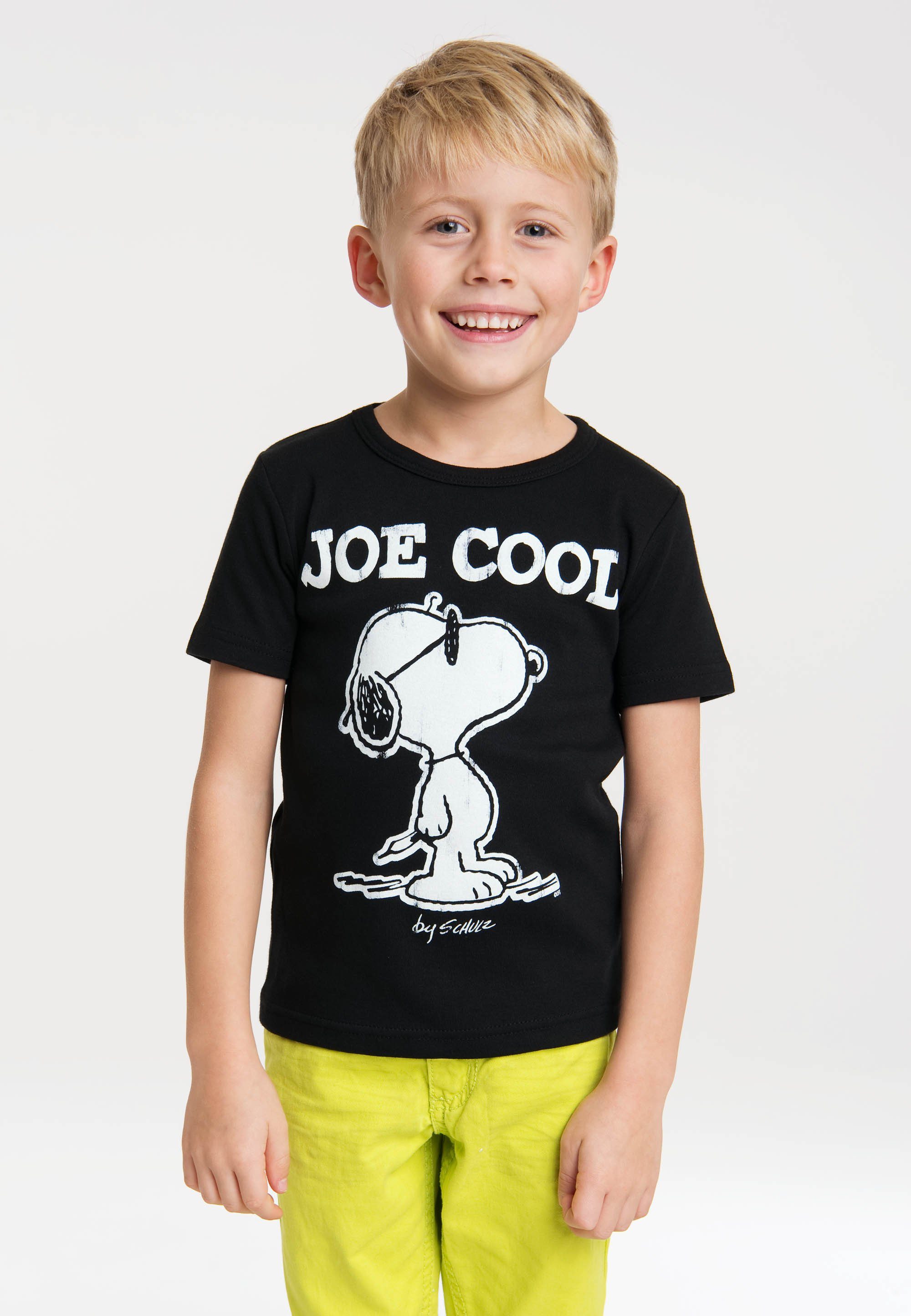 LOGOSHIRT T-Shirt Snoopy - Joe mit Retro-Print Cool Peanuts 
