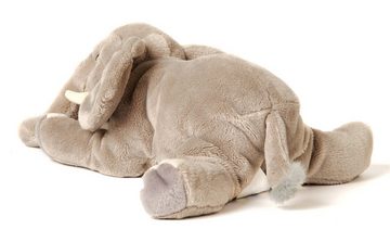 Uni-Toys Kuscheltier Elefant, liegend - 27 cm (Довжина) - Plüsch-Elefant - Plüschtier, zu 100 % recyceltes Füllmaterial