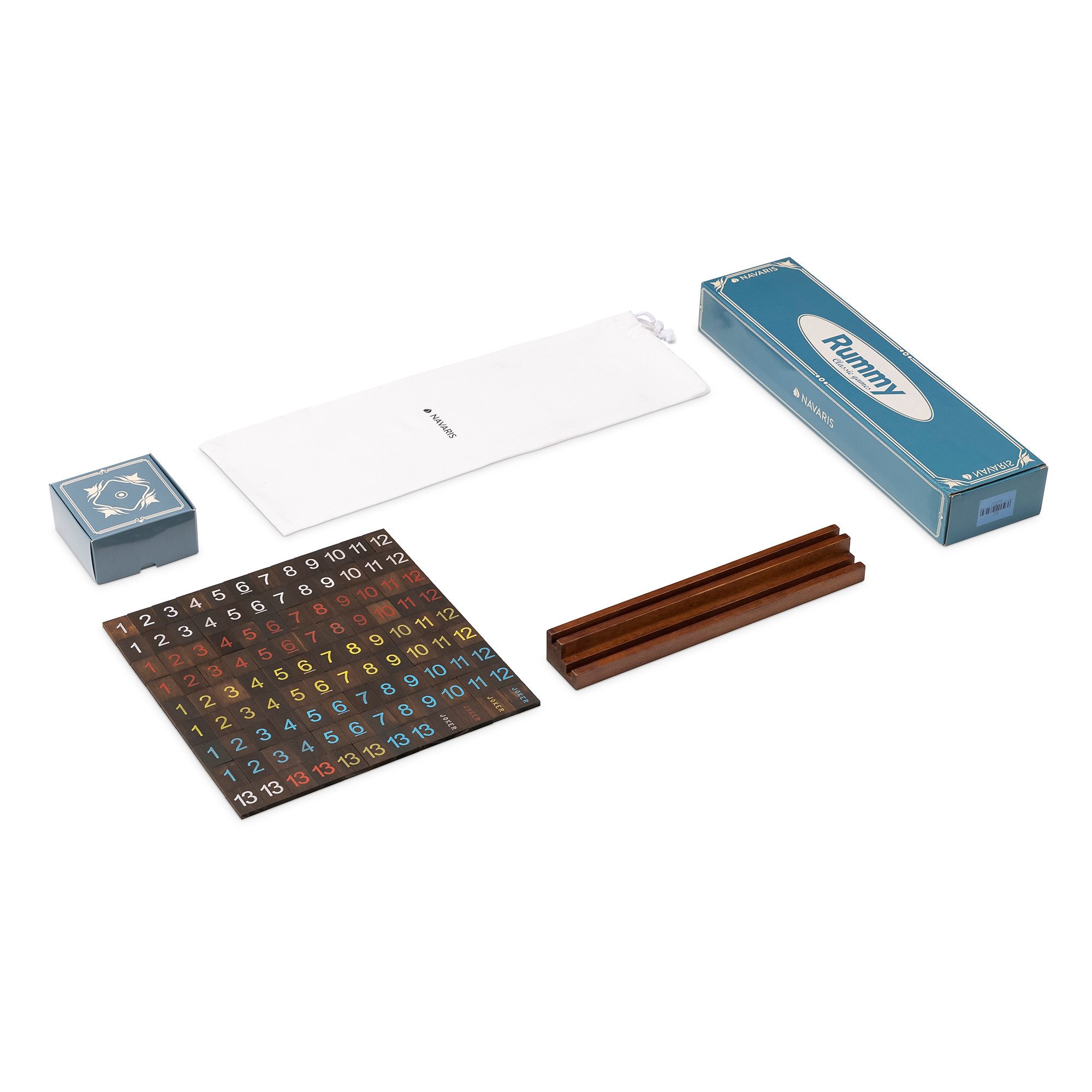 Navaris Spieler Rummy Spiel aus Holz günstig online kaufen