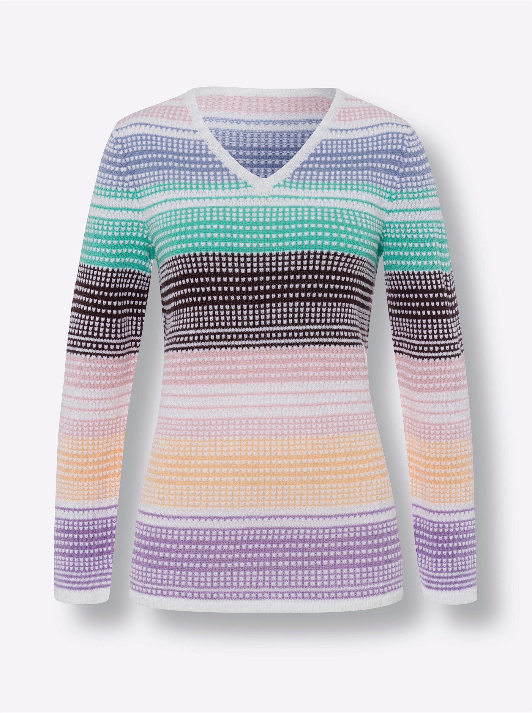 Sieh an! Strickpullover Langarm-Pullover .