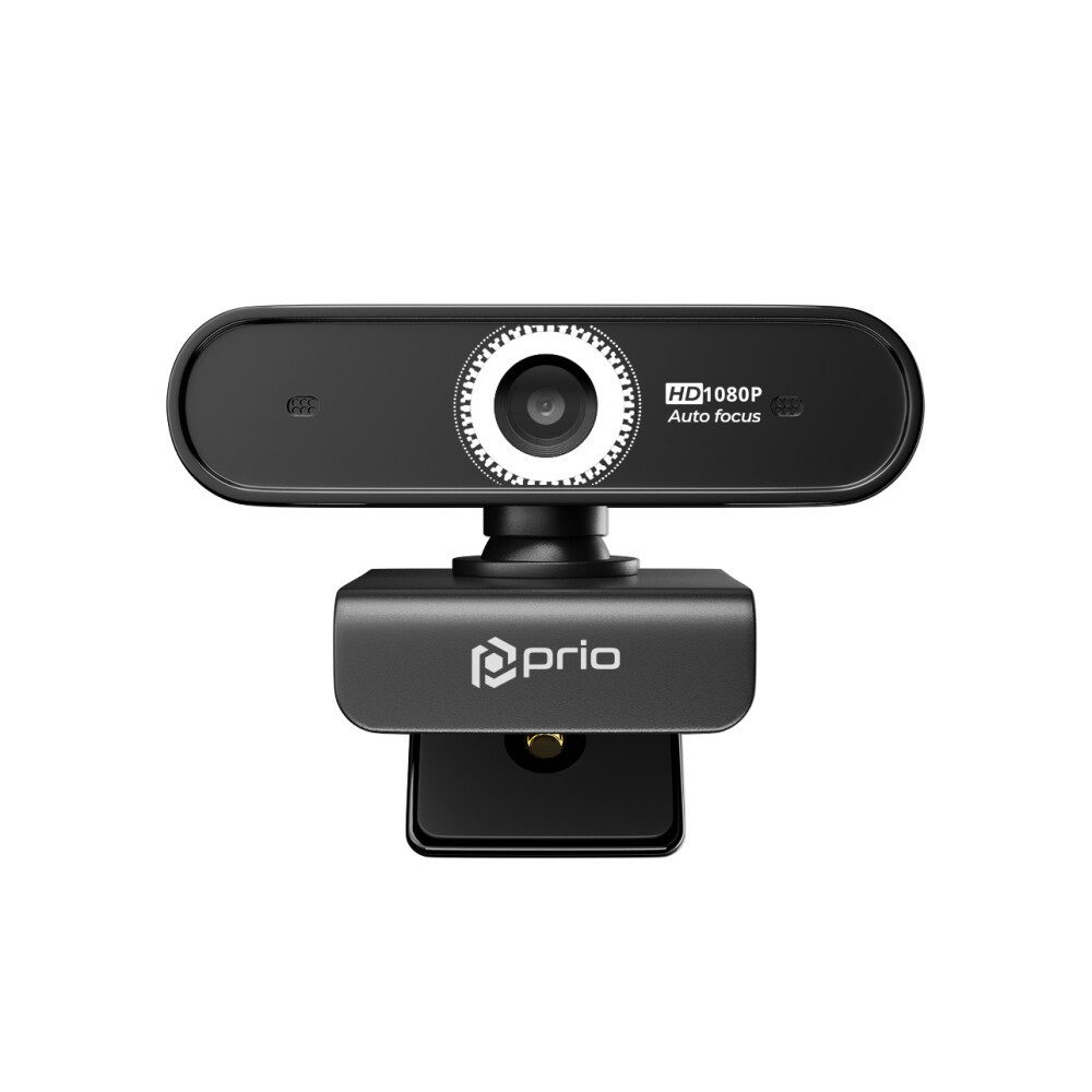 prio prio Full HD 1080P Autofokus Webcam schwarz Full HD-Webcam