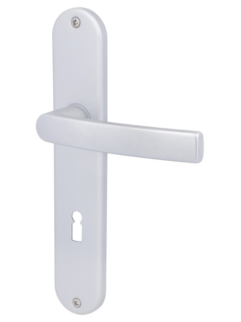 Alpertec Zimmertür Alpertec BB-Langschildgarnitur Vanda Aluminium F1