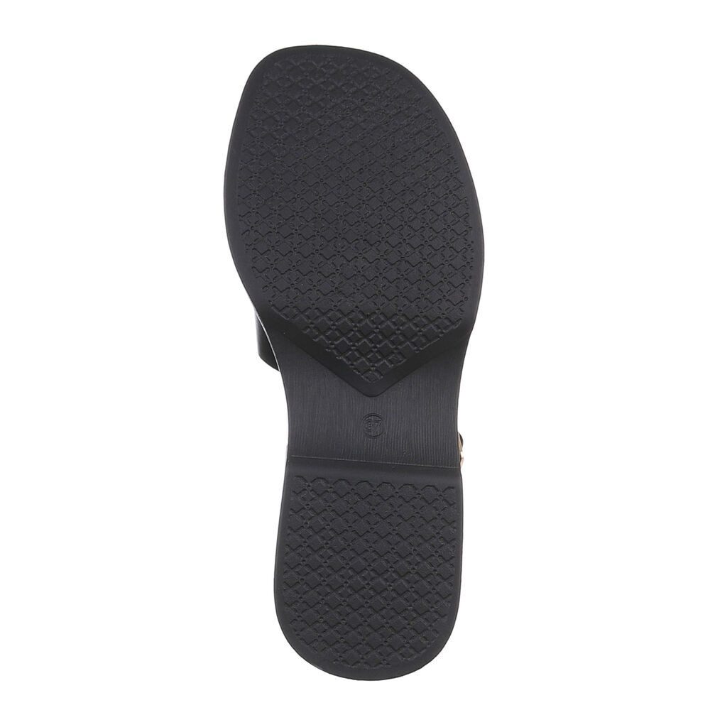 Ital-Design Damen Freizeit Plateausandaletten (86526920) Keilabsatz/Wedge Keilsandaletten in Schwarz