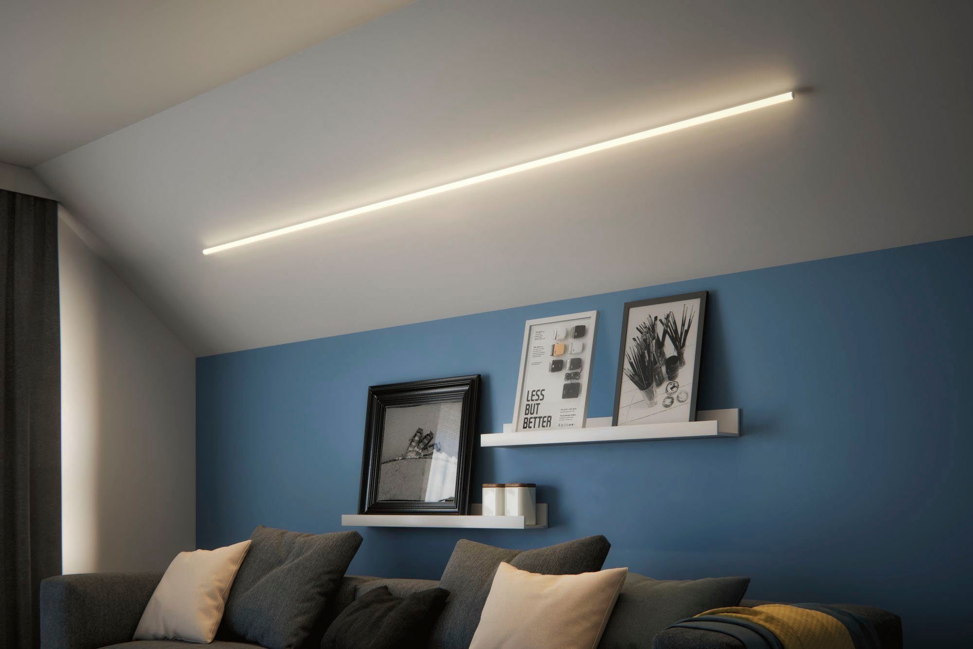 inkl. Clips, Profil Paulmann Tube Endkappen LED-Streifen Diffusor und Set 100 cm