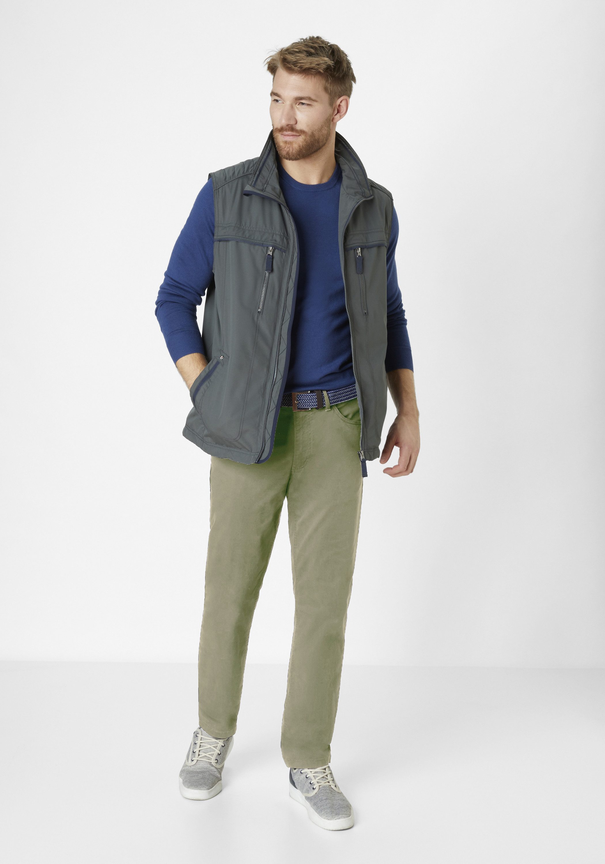 Redpoint Stoffhose MONTREAL Relaxed Fit 5-Pocket Hose mit elastischem Bund