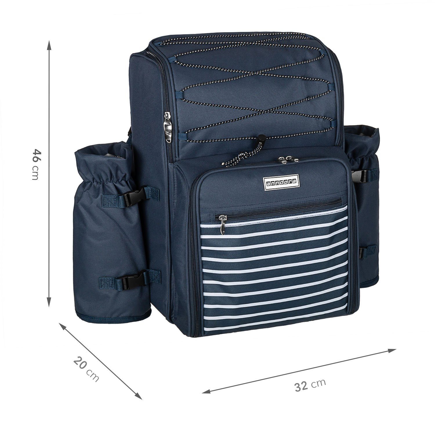 anndora Picknickrucksack Wanderrucksack Rucksack für 4 günstig online kaufen