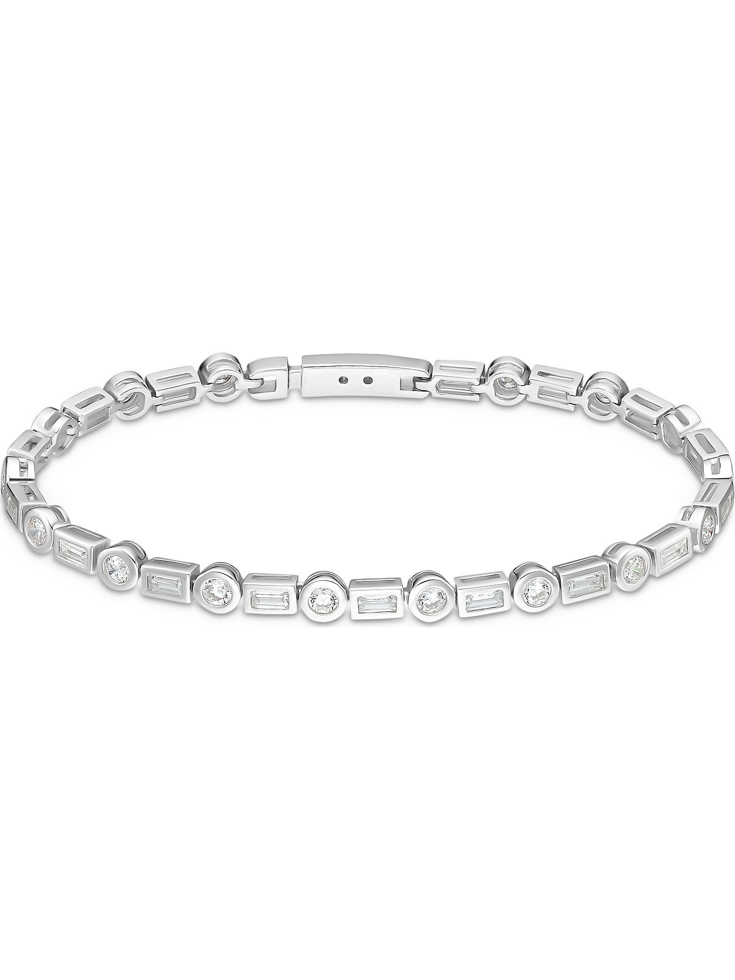 FAVS Silberarmband FAVS Damen-Armband 925er Silber 16 Zirkonia