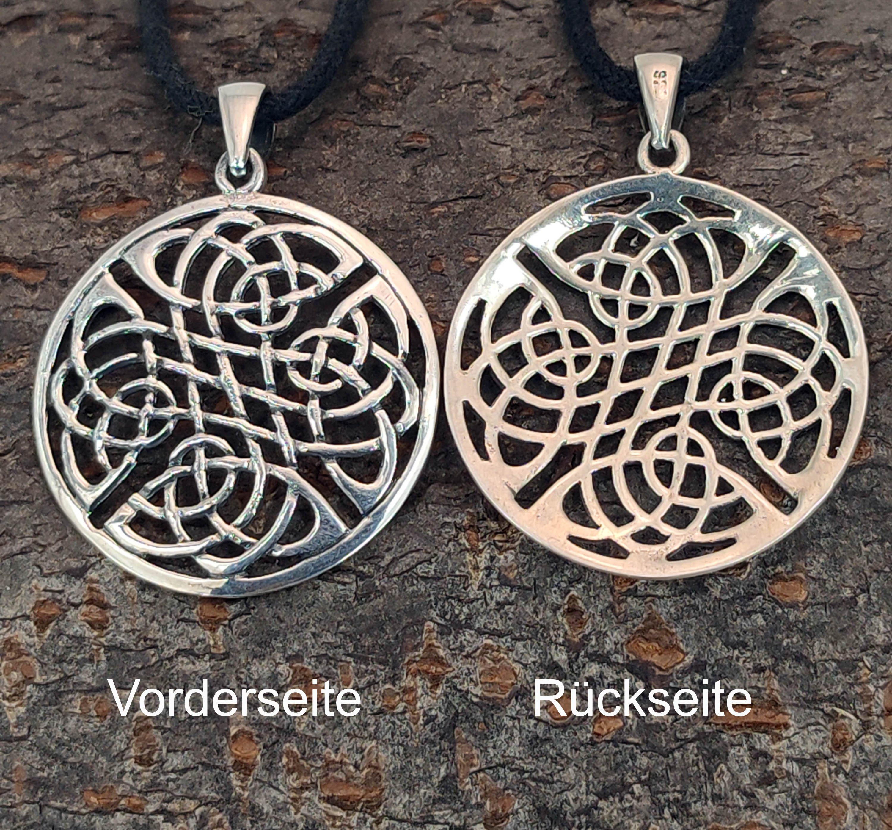 Keltenknoten Kelten Anhänger Kettenanhänger keltischer of 925 Kiss Knoten Leather Silber