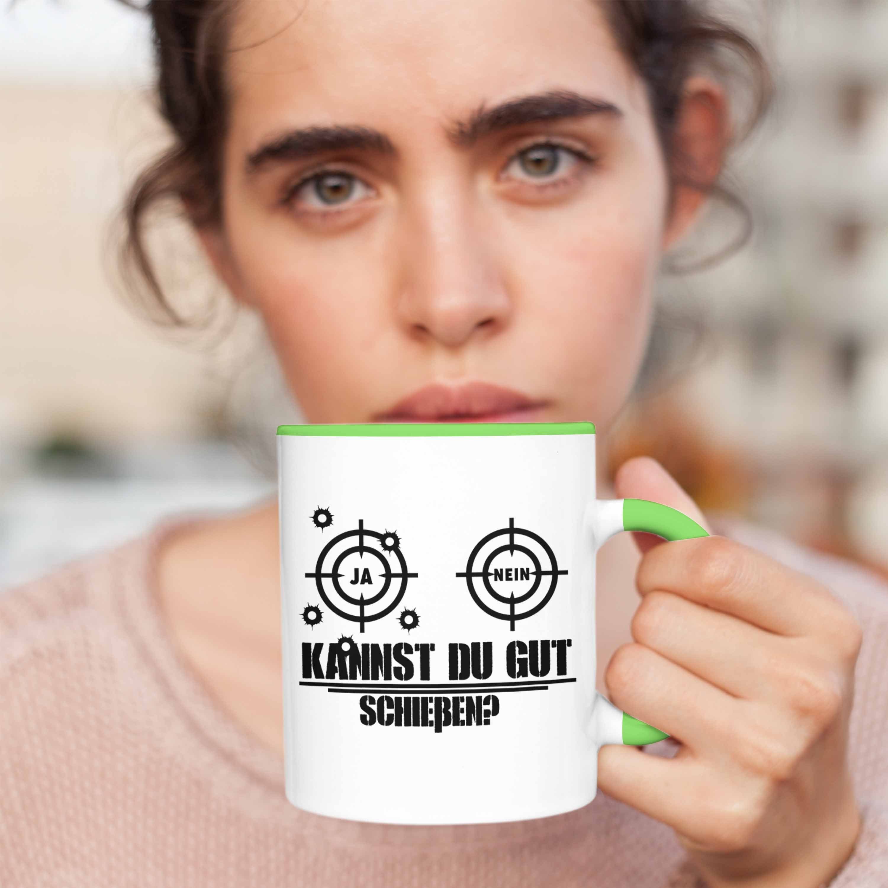 Sport-Schütze - Trendation Geschenk Geschenkidee Trendation Spruch Tasse Schießsportler Tasse Schützenfest Grün