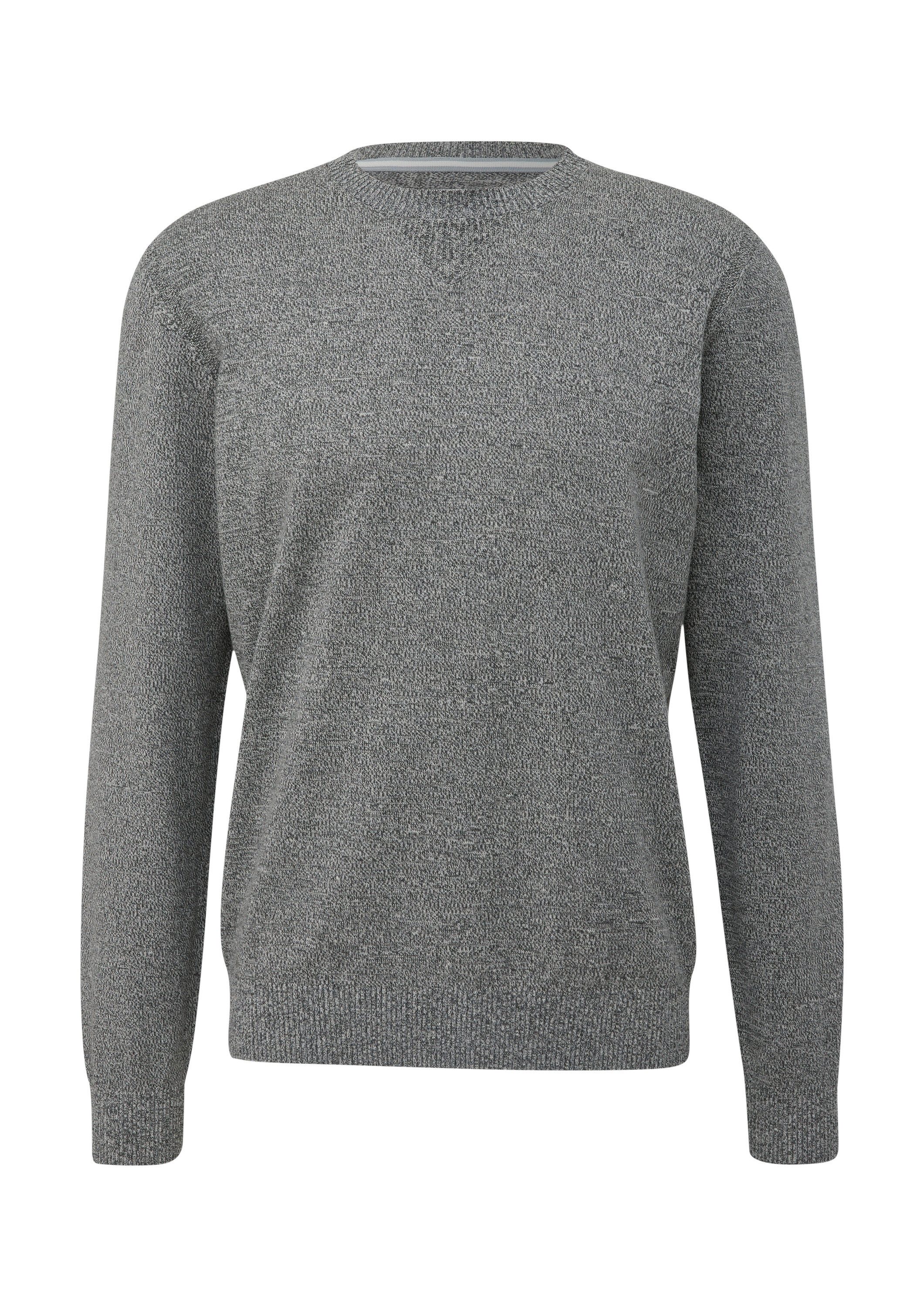 s.Oliver Longpullover Strickpullover Strickpullover aus Effektgarn
