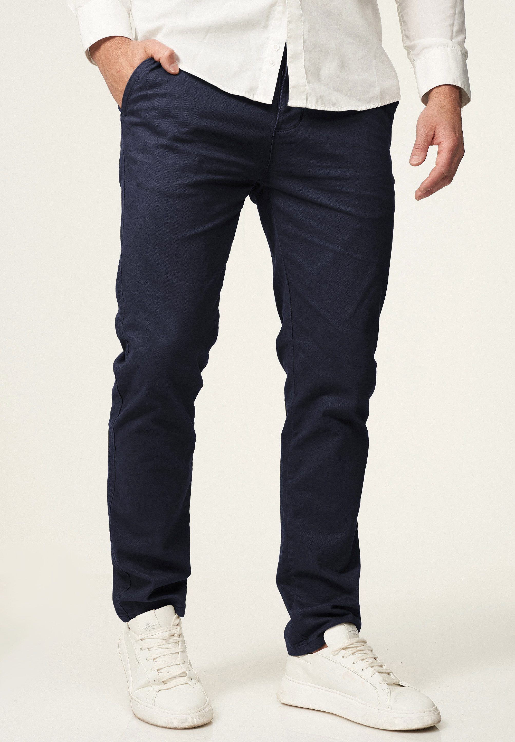 DAILY COTTON Chinohose DCPROVO Herren Chino Hose Elastische Jeans Stoffhose Slim-Fit Casual Business – Bild 3 von 5