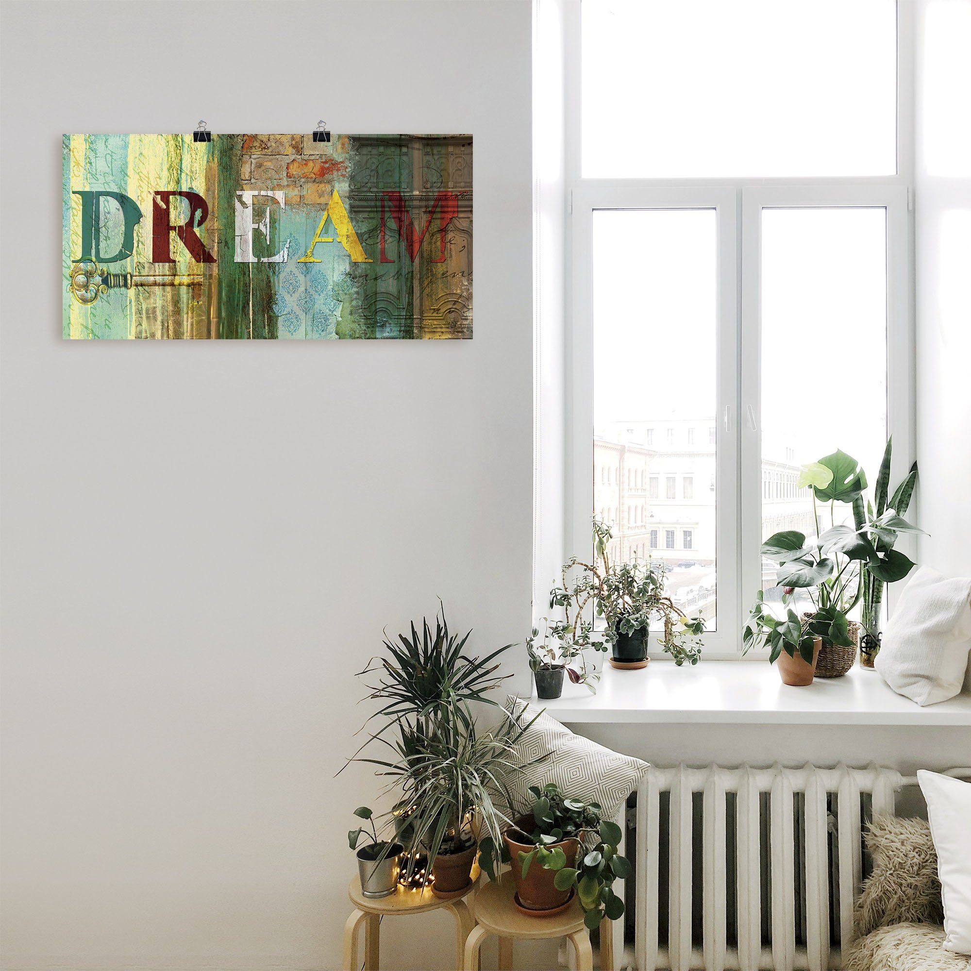 Artland Wandbild Traum, Sprüche & Texte (1 St), als Leinwandbild, Poster in verschied. Größen