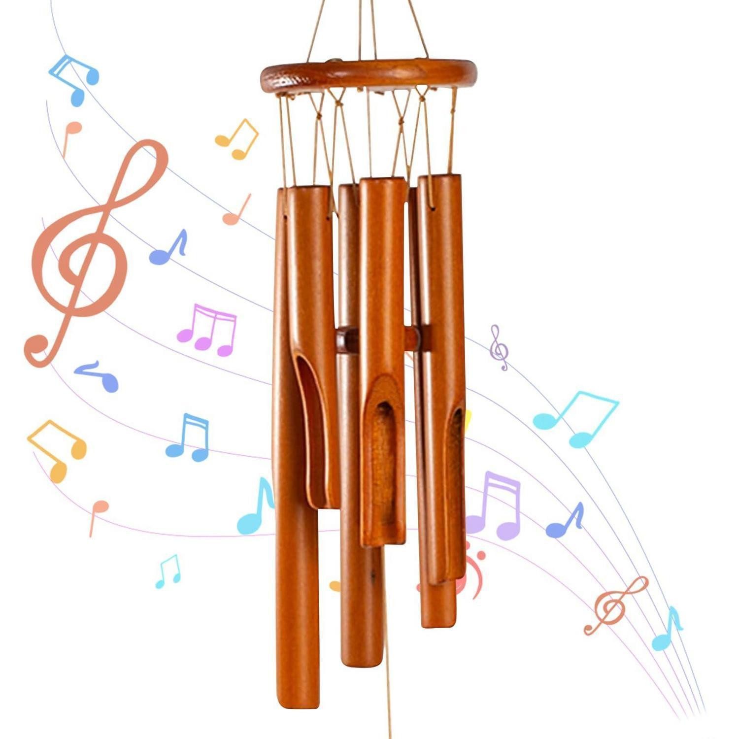 LuxusKollektion Windspiel Bambus Windspiel 33cm Dekorativ (1 St)