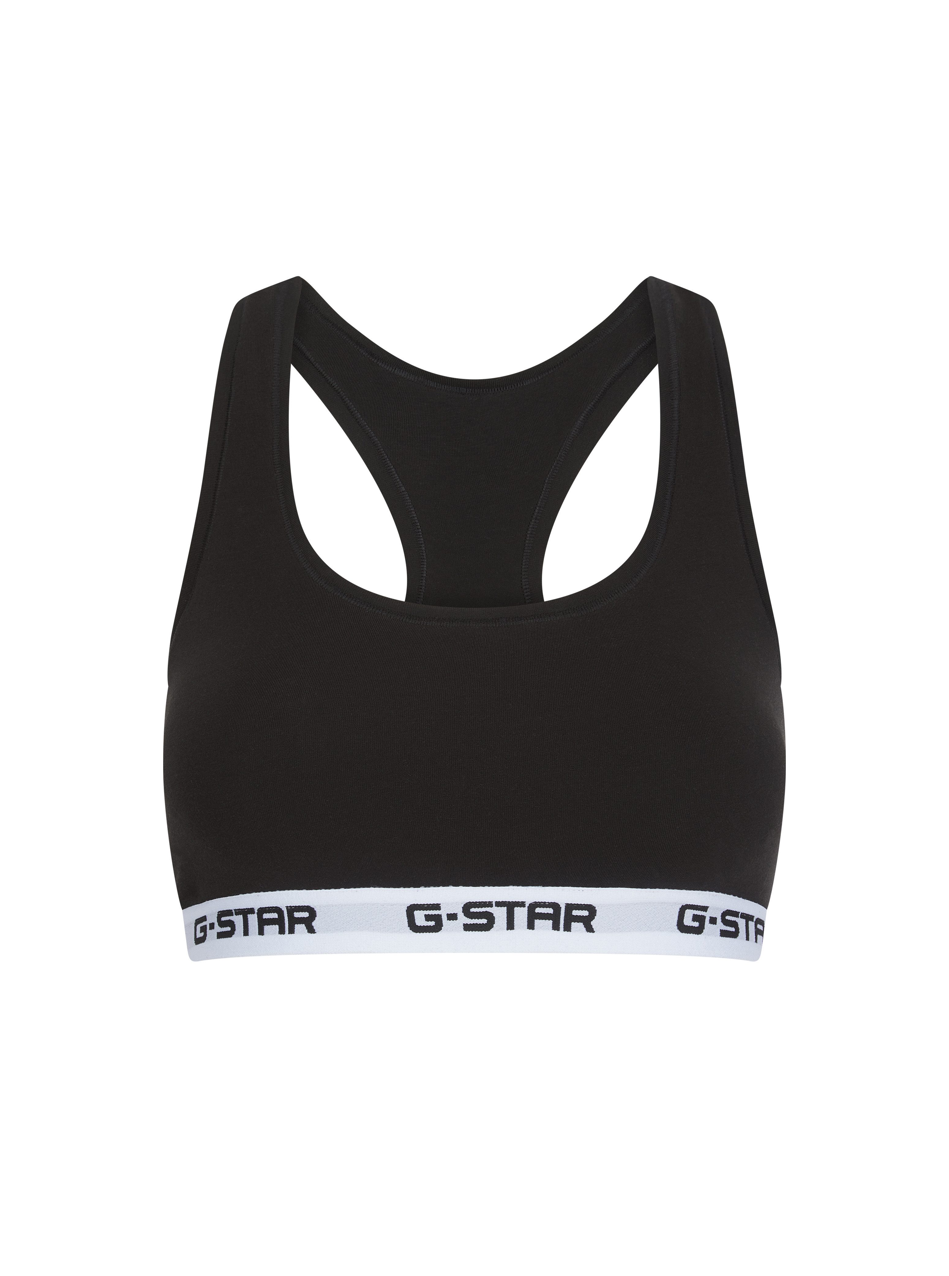 G-STAR Bralette CARNELIAN, BRAS 2 PACK RACERBACK (Packung, 2-tlg) mit Logo-Saum