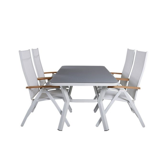 ebuy24 Garten-Essgruppe Virya Gartenset Tisch 90x160cm und 4 Stühle Panama