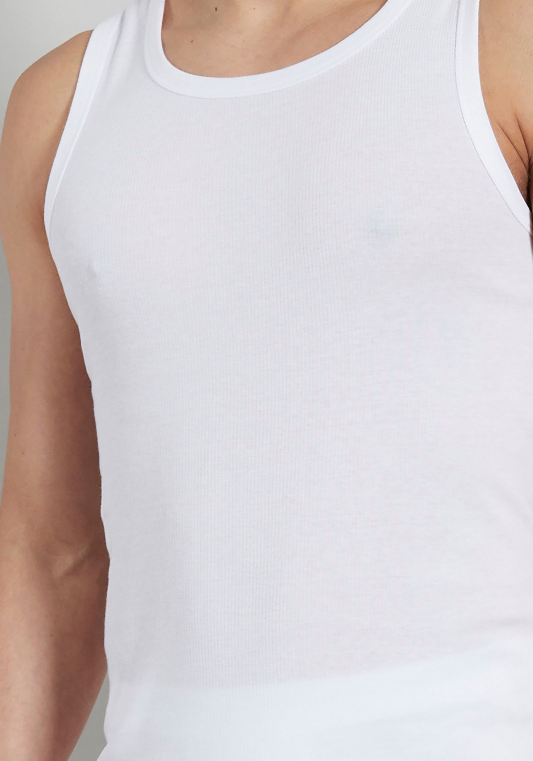 TOM TAILOR Tanktop Montana (2er Pack) Rundhalsausschnitt, slim fit, basic, elastisch, hüftbedeckend – Bild 4 von 5