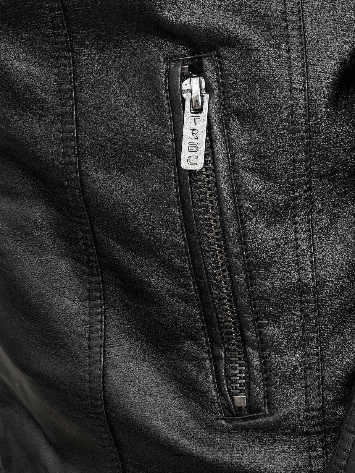 RedBridge Lederimitatjacke in Lederoptik mit Kapuzen-Einsatz und Stepp-Deta günstig online kaufen