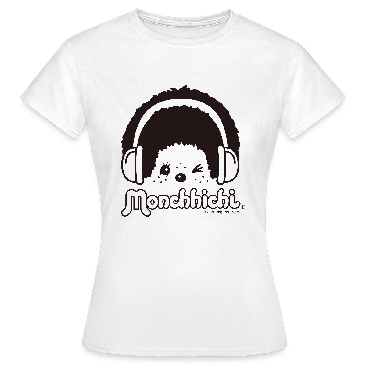 Spreadshirt T-Shirt DJ Monchhichi Mit Kopfhörern günstig online kaufen