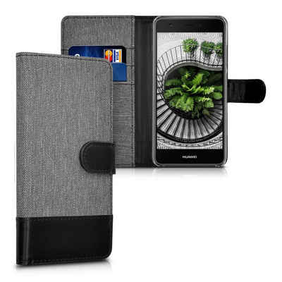 kwmobile Handyhülle Wallet Case für Huawei Nova, Hülle mit Ständer - Handyhülle Kartenfächer