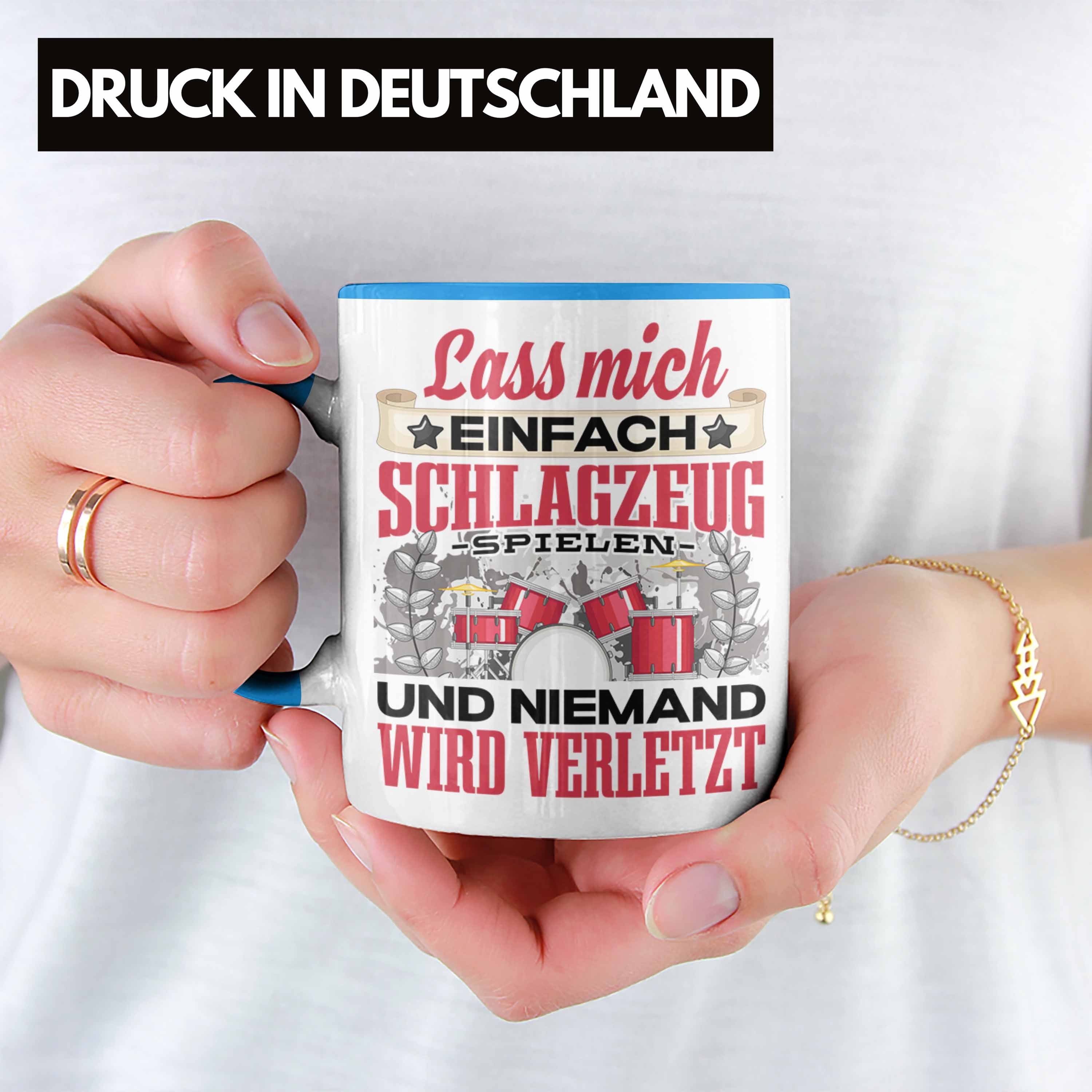 Schlagzeug Trendation Trendation Spruch Gesch Blau Schlagzeug-Spieler Tasse - Tasse Geschenk