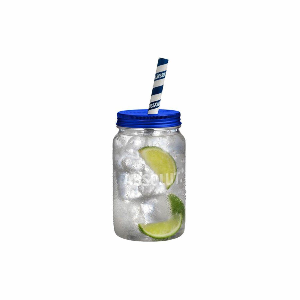 Absolut Schnapsglas Jar, Einmachglas, Moonshineglas, 500 ml, Glas