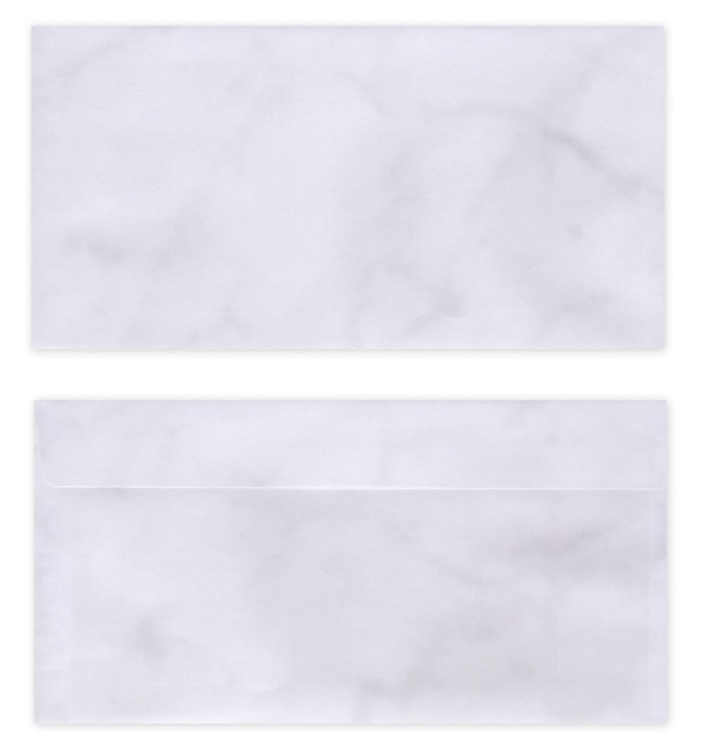 LYSCO Briefumschlag Briefkuvert Marmor-verschiedene Farben, DIN lang, gut beschreibbar durch alle Schreibmaterialien.