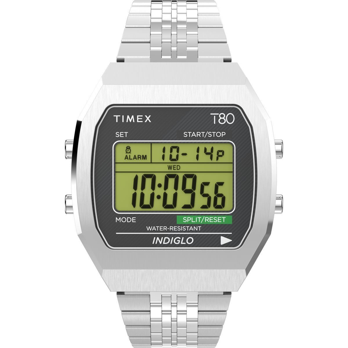 Timex Quarzuhr Timex T80 Steel, (1-tlg), Digitaluhr