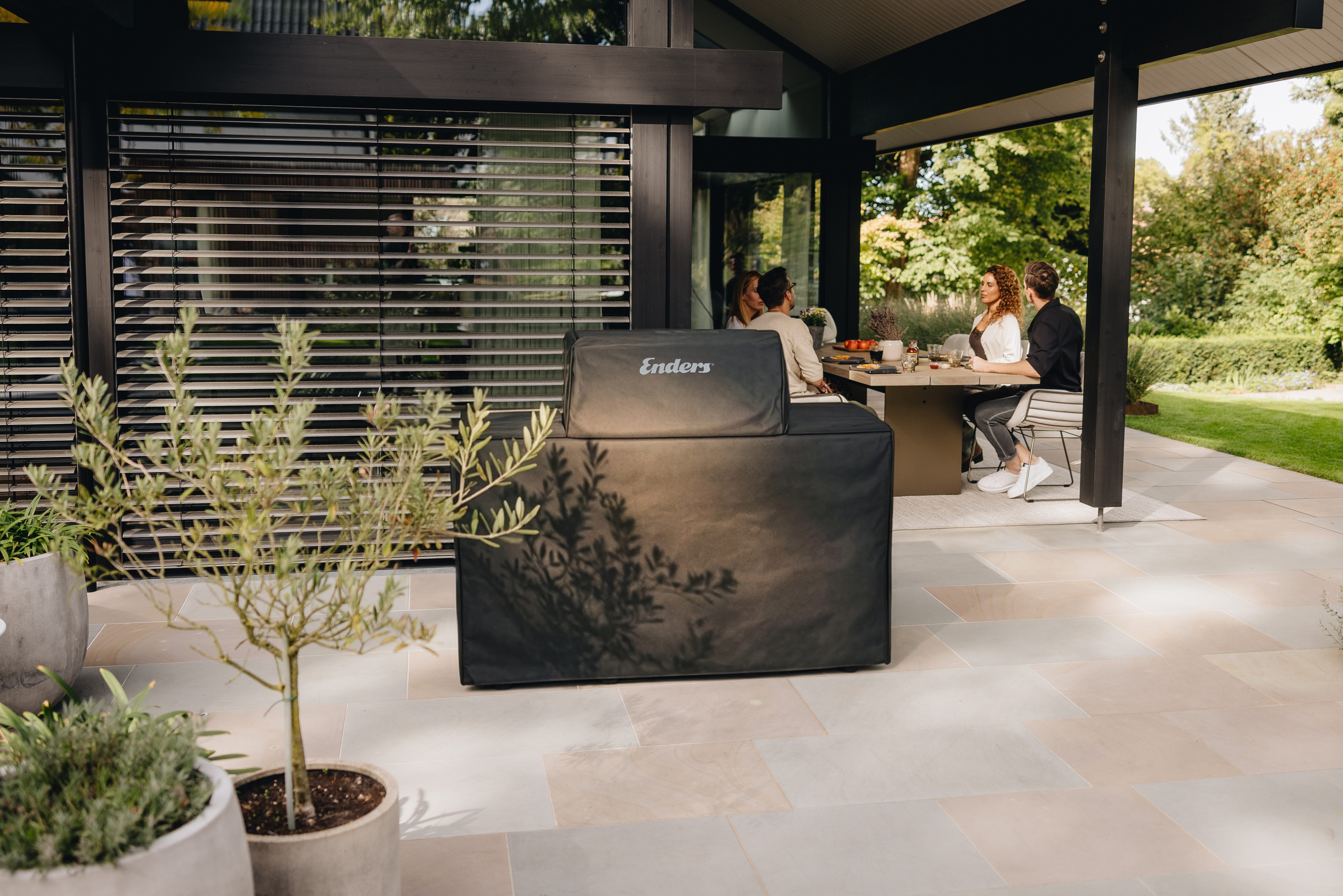 Enders® Grill-Schutzhülle Premium Wetterschutzhülle UNIQ® 4 IK KITCHEN CRUSTER SHADOW