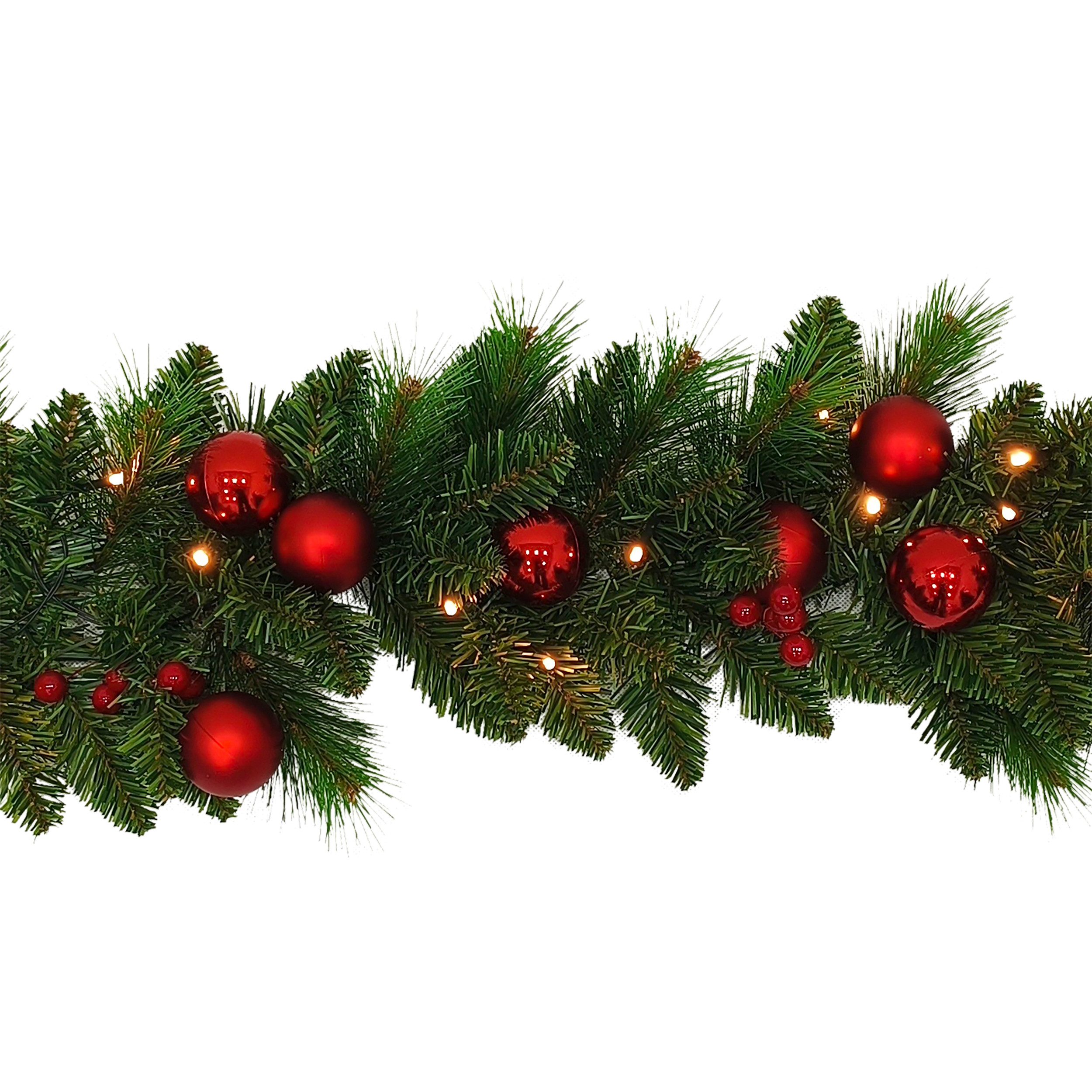 näve LED-Girlande Noel, Batteriefach mit Ein- / Ausschalter, inkl. Timer (6on/18off)