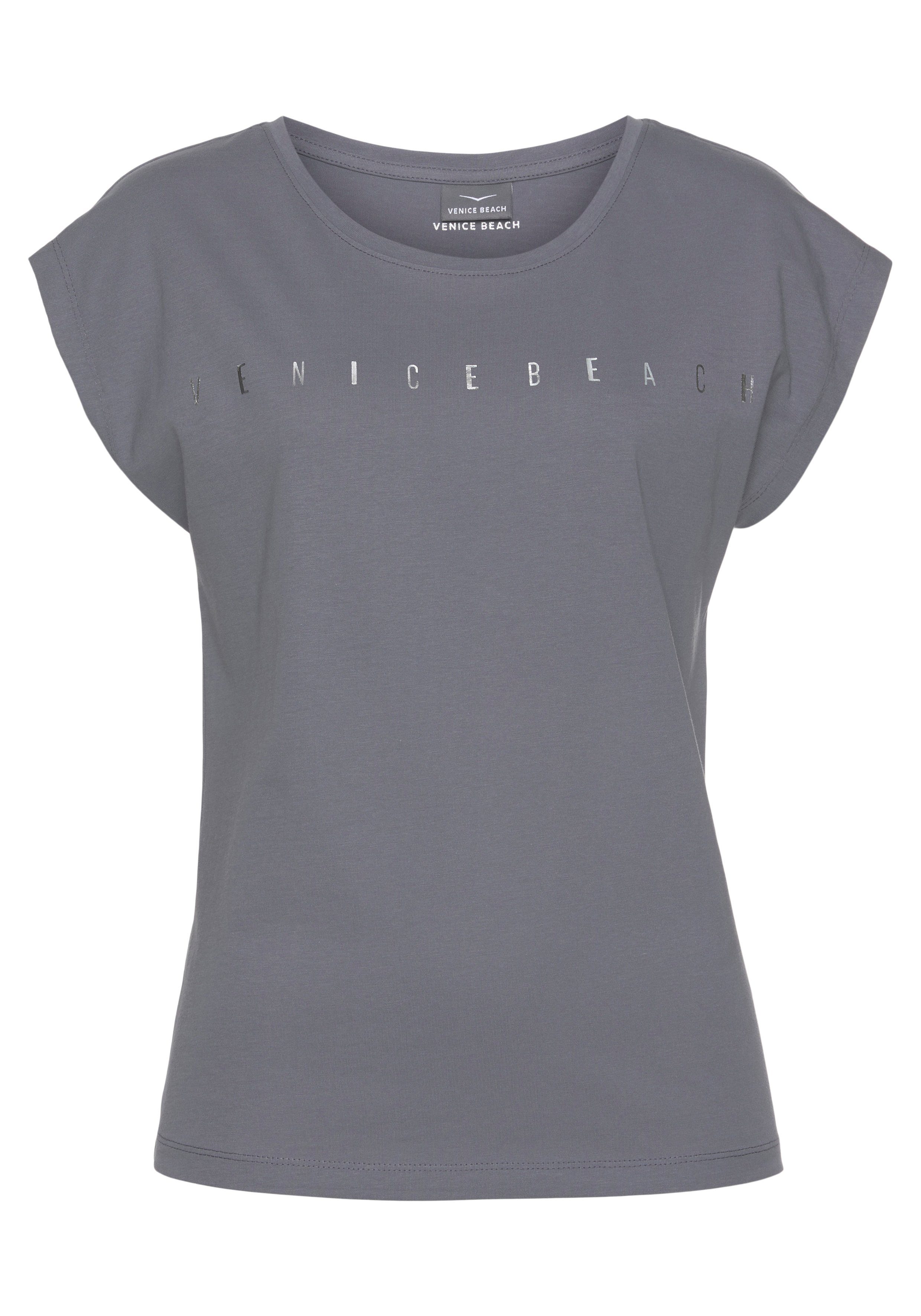 Beach Venice Kurzarmshirt grau