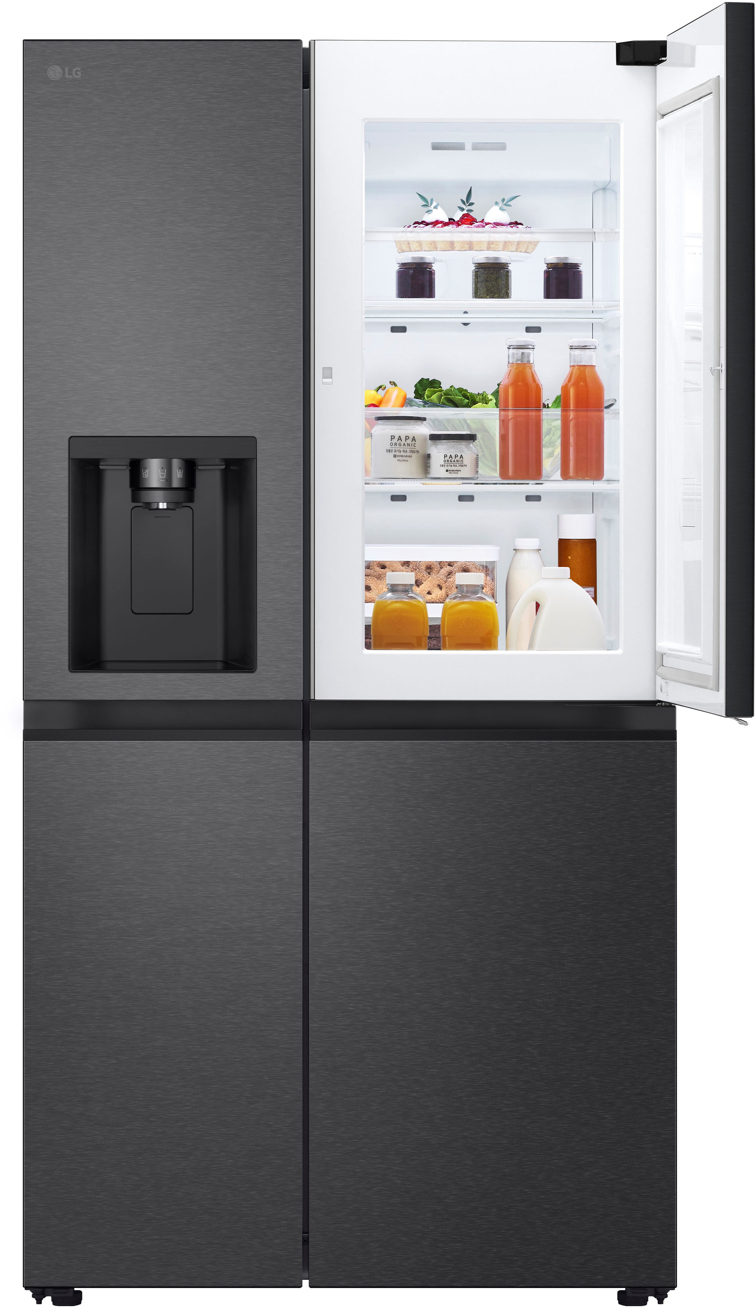 Valentinstagsgeschenk LG Side-by-Side J-Serie GSJC41EPPE, 179 cm hoch, 91,3 cm breit, schwarz